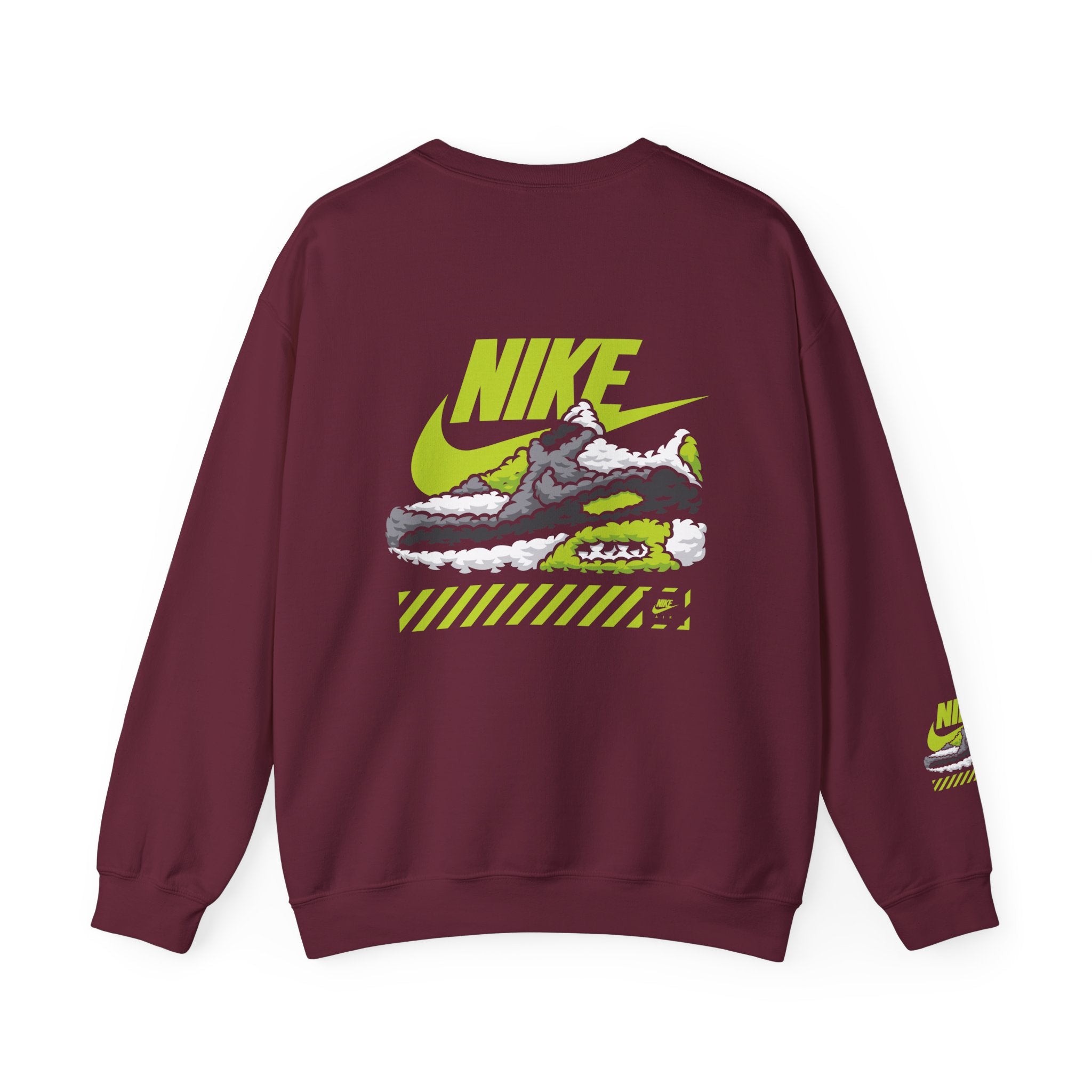 Nike Graphic Crewneck Sweatshirt — Retro Sneaker Logo Pullover