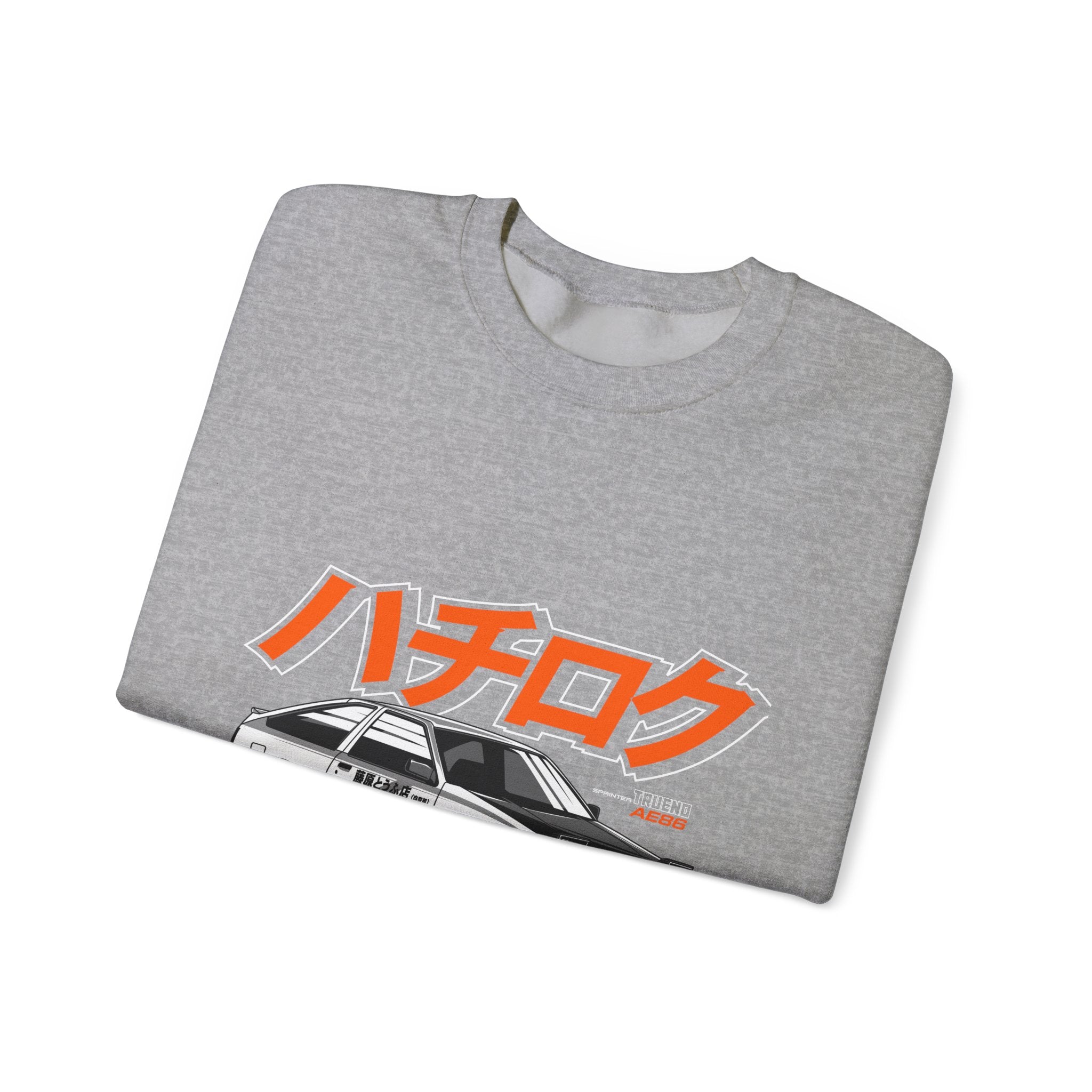 Hachiroku AE86 Car Crewneck Sweatshirt — JDM Drift Classic