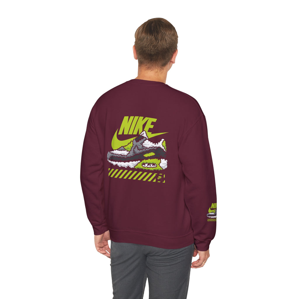 Nike Graphic Crewneck Sweatshirt — Retro Sneaker Logo Pullover