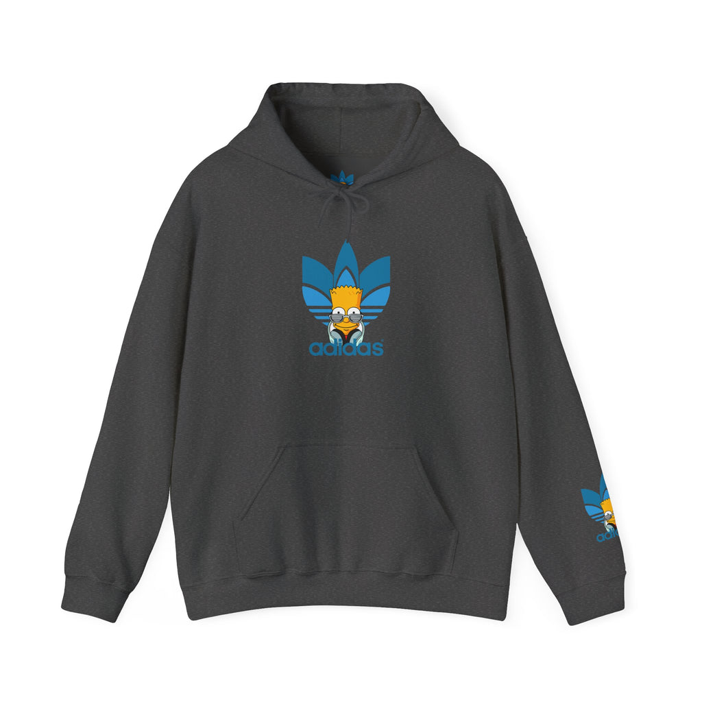 Hoodie — Retro Blue Trefoil Cartoon Logo Hoodie