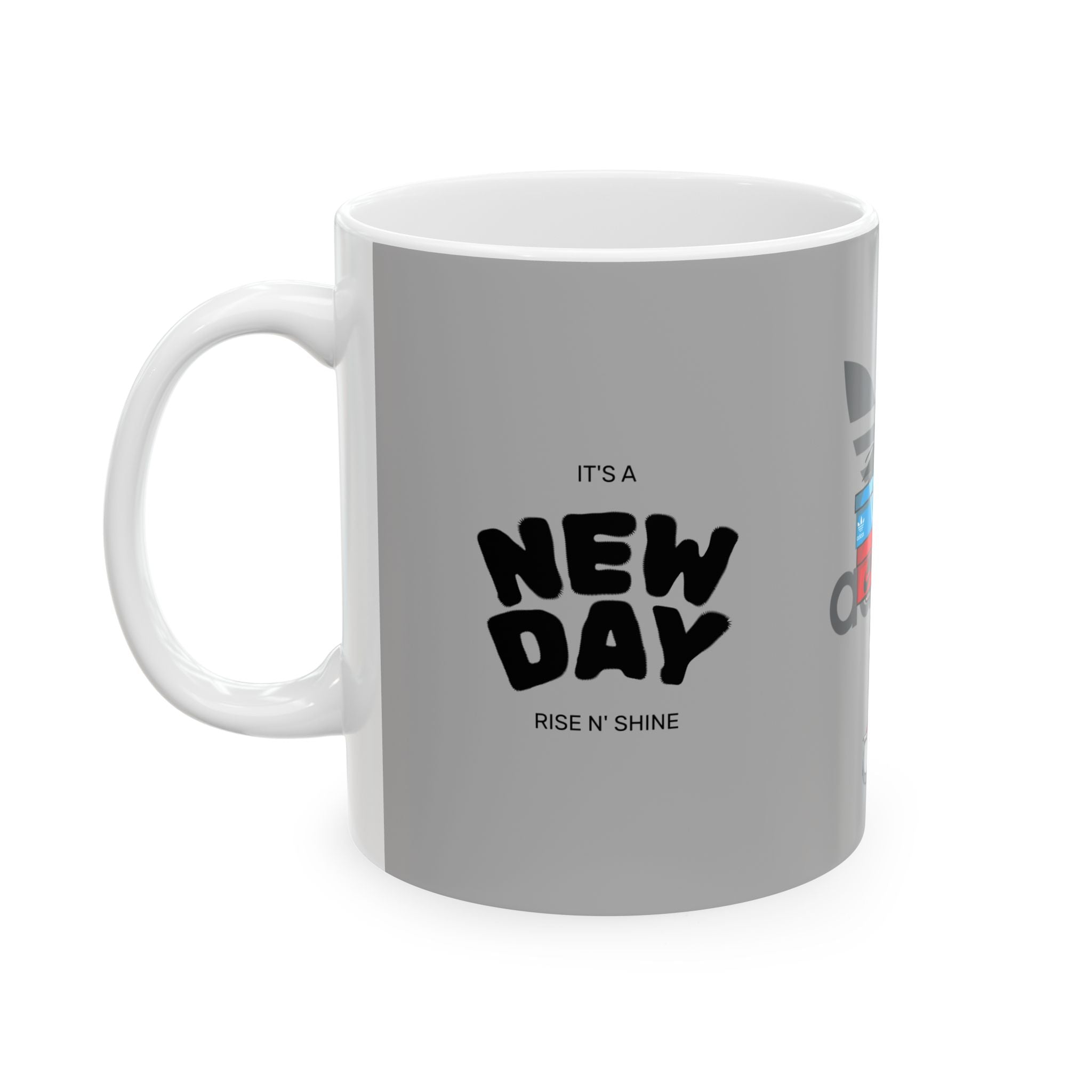 Anime Sneakerhead Mug — Cute Boy with Shoe Boxes, Retro Streetwear Coffee Cup (11oz/15oz)