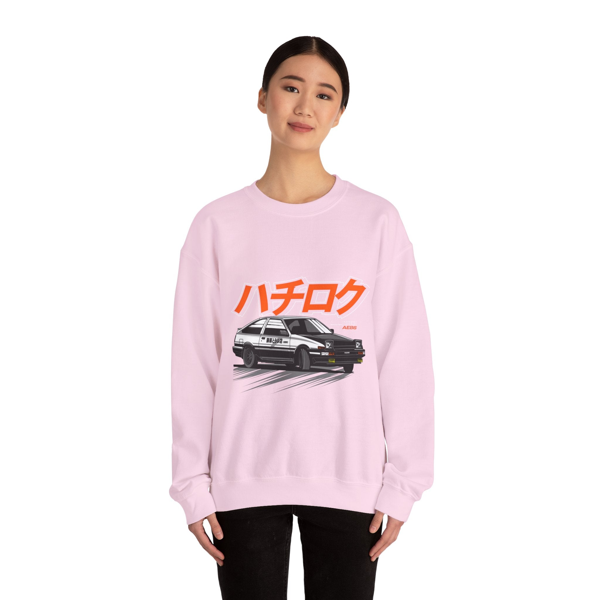 Hachiroku AE86 Car Crewneck Sweatshirt — JDM Drift Classic