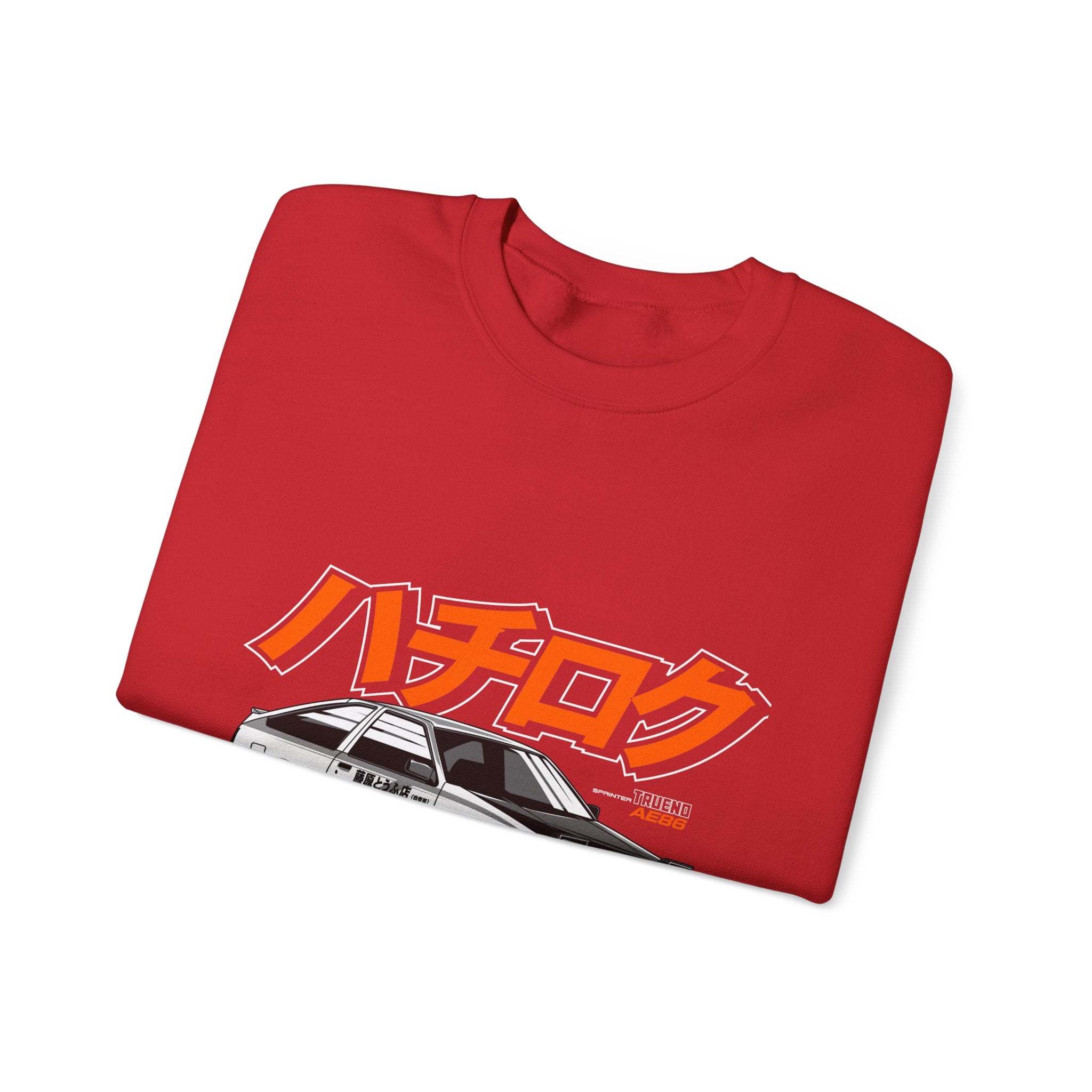 Hachiroku AE86 Car Crewneck Sweatshirt — JDM Drift Classic