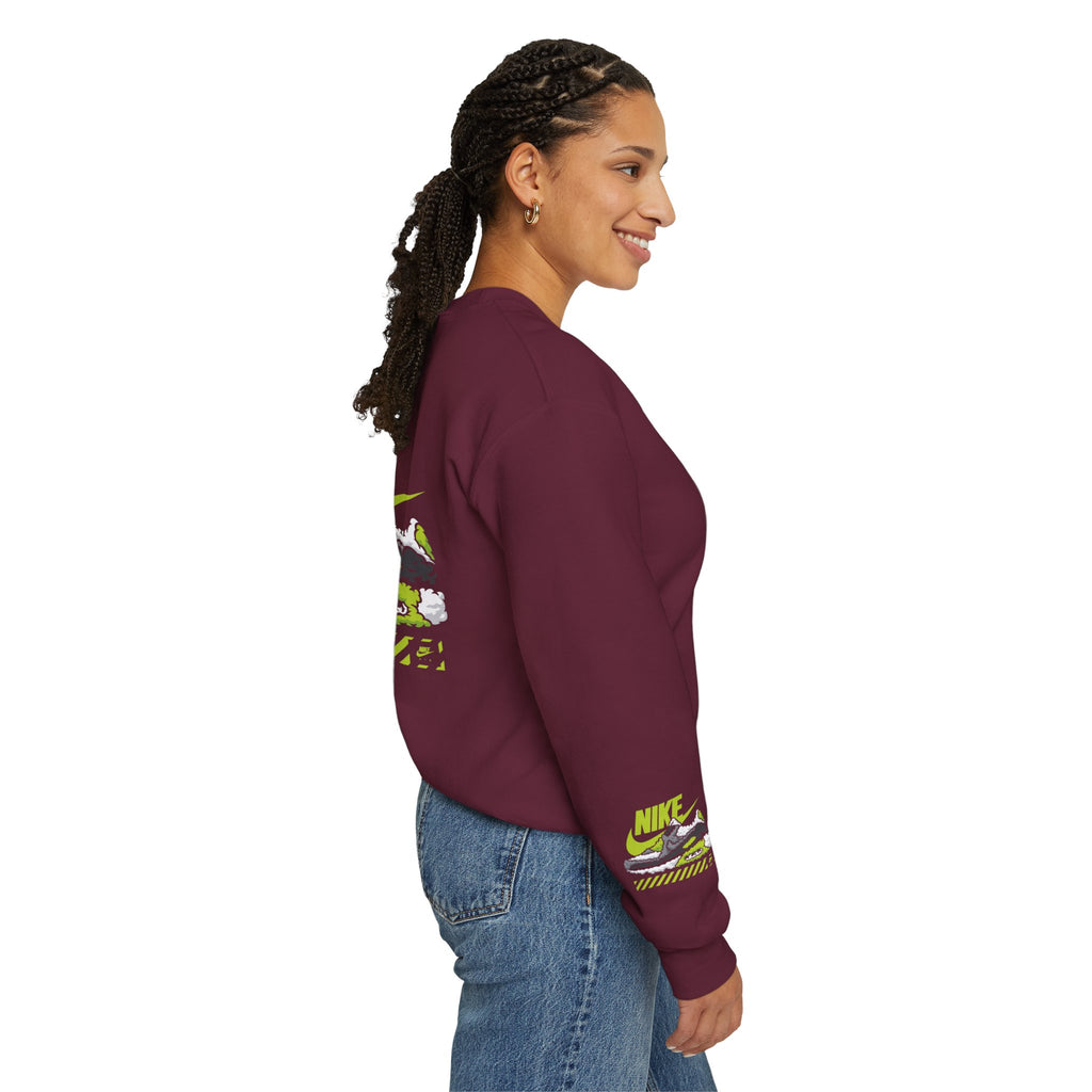 Nike Graphic Crewneck Sweatshirt — Retro Sneaker Logo Pullover