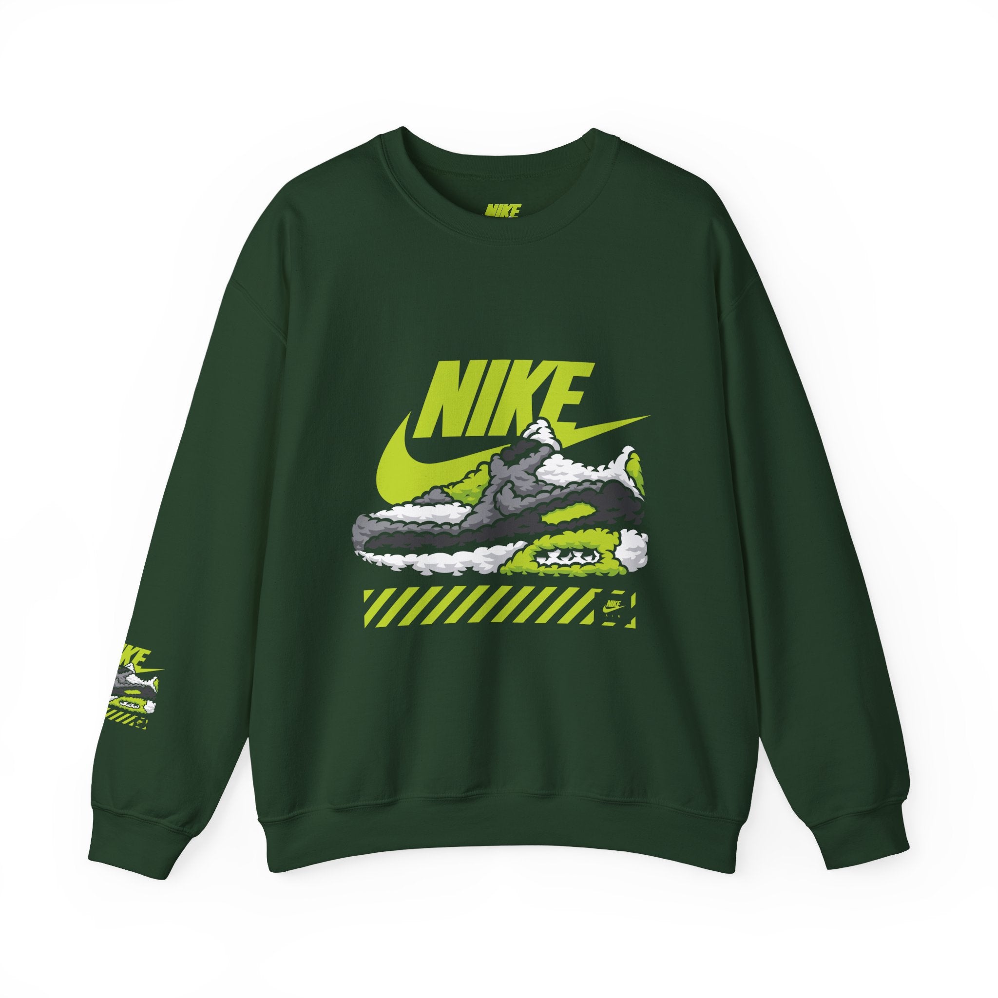 Nike Graphic Crewneck Sweatshirt — Retro Sneaker Logo Pullover
