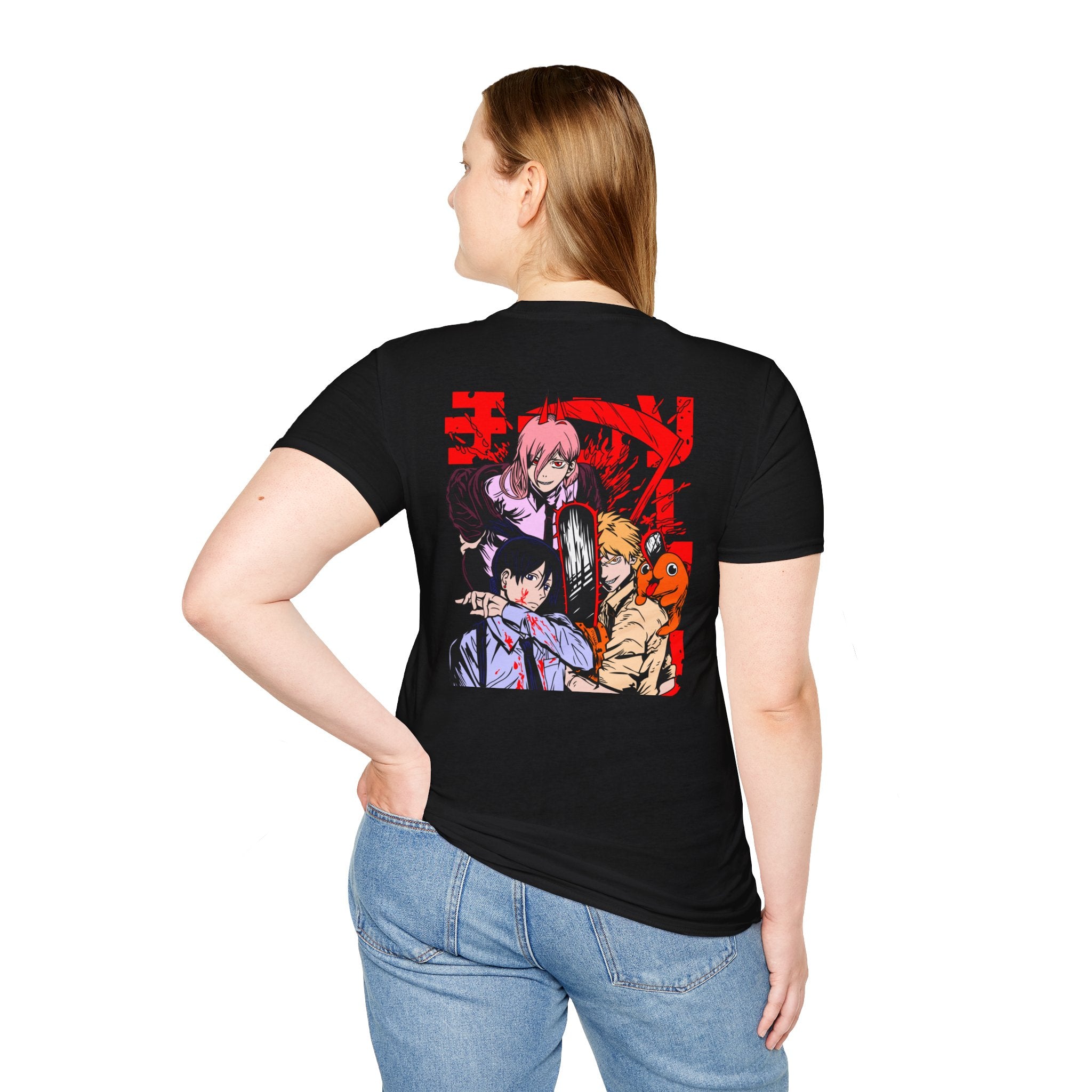 Anime Character Group T-Shirt — Devil Hunter Squad Graphic Tee