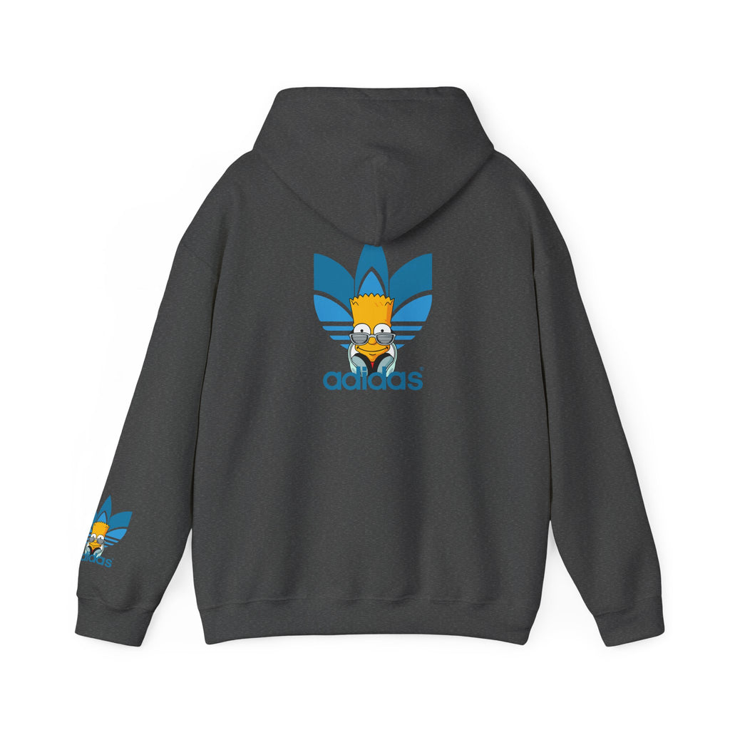 Hoodie — Retro Blue Trefoil Cartoon Logo Hoodie