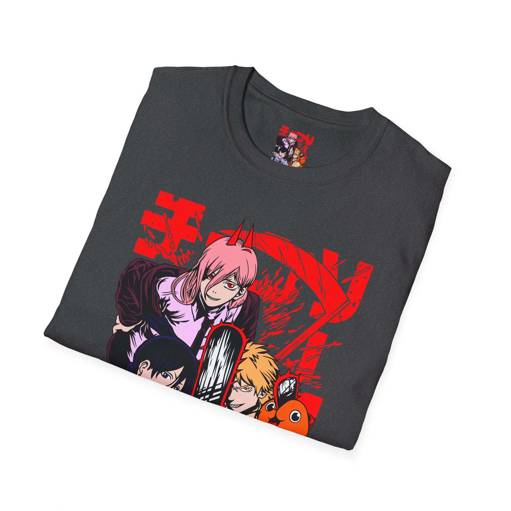 Anime Character Group T-Shirt — Devil Hunter Squad Graphic Tee