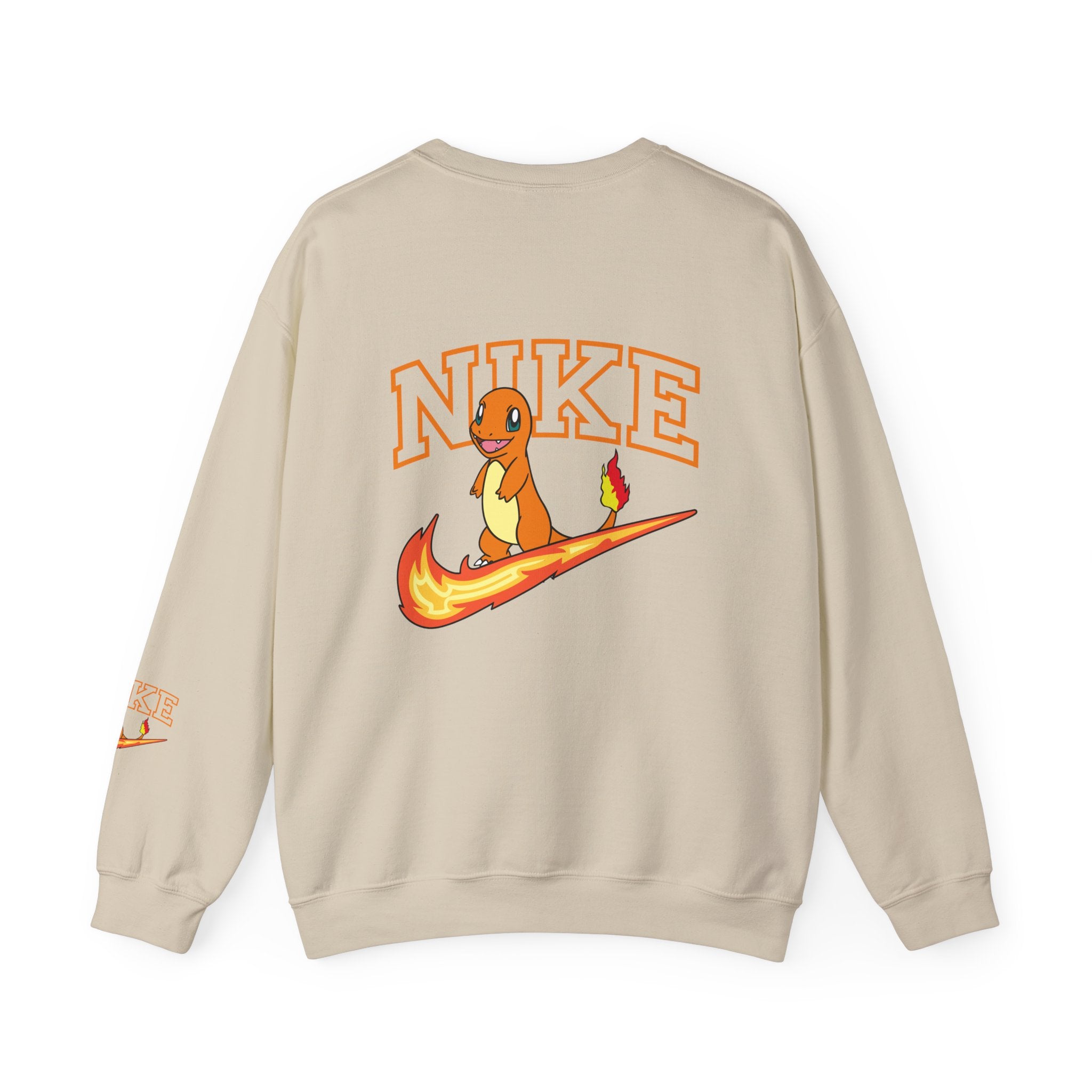 Charmande Flame Swoosh Crewneck Sweatshirt