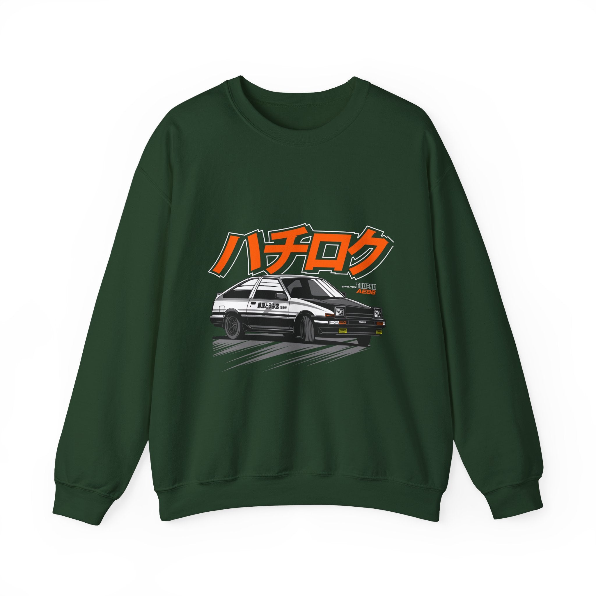 Hachiroku AE86 Car Crewneck Sweatshirt — JDM Drift Classic