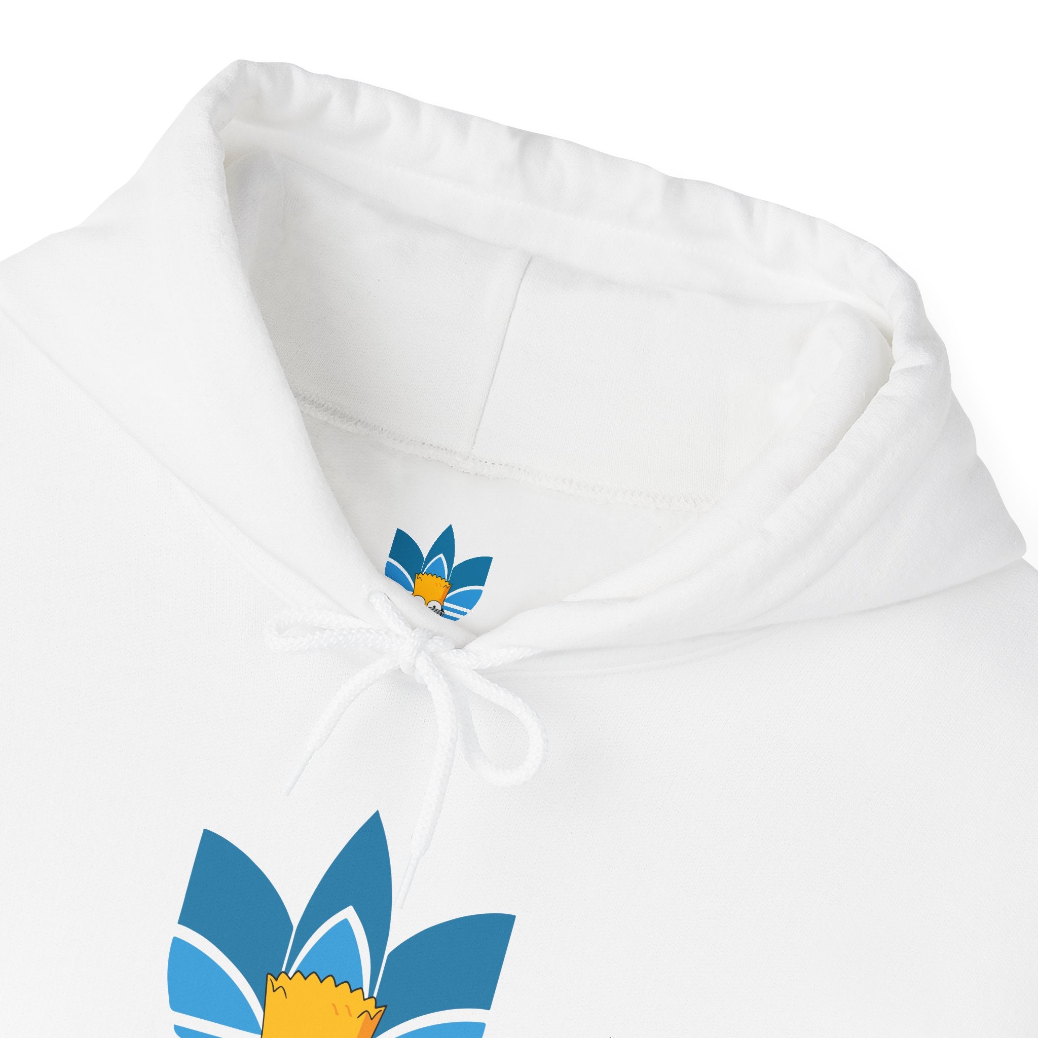 Hoodie — Retro Blue Trefoil Cartoon Logo Hoodie