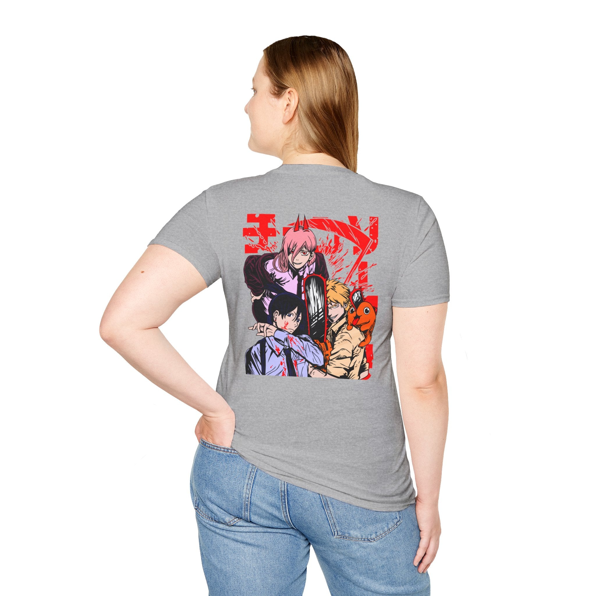 Anime Character Group T-Shirt — Devil Hunter Squad Graphic Tee