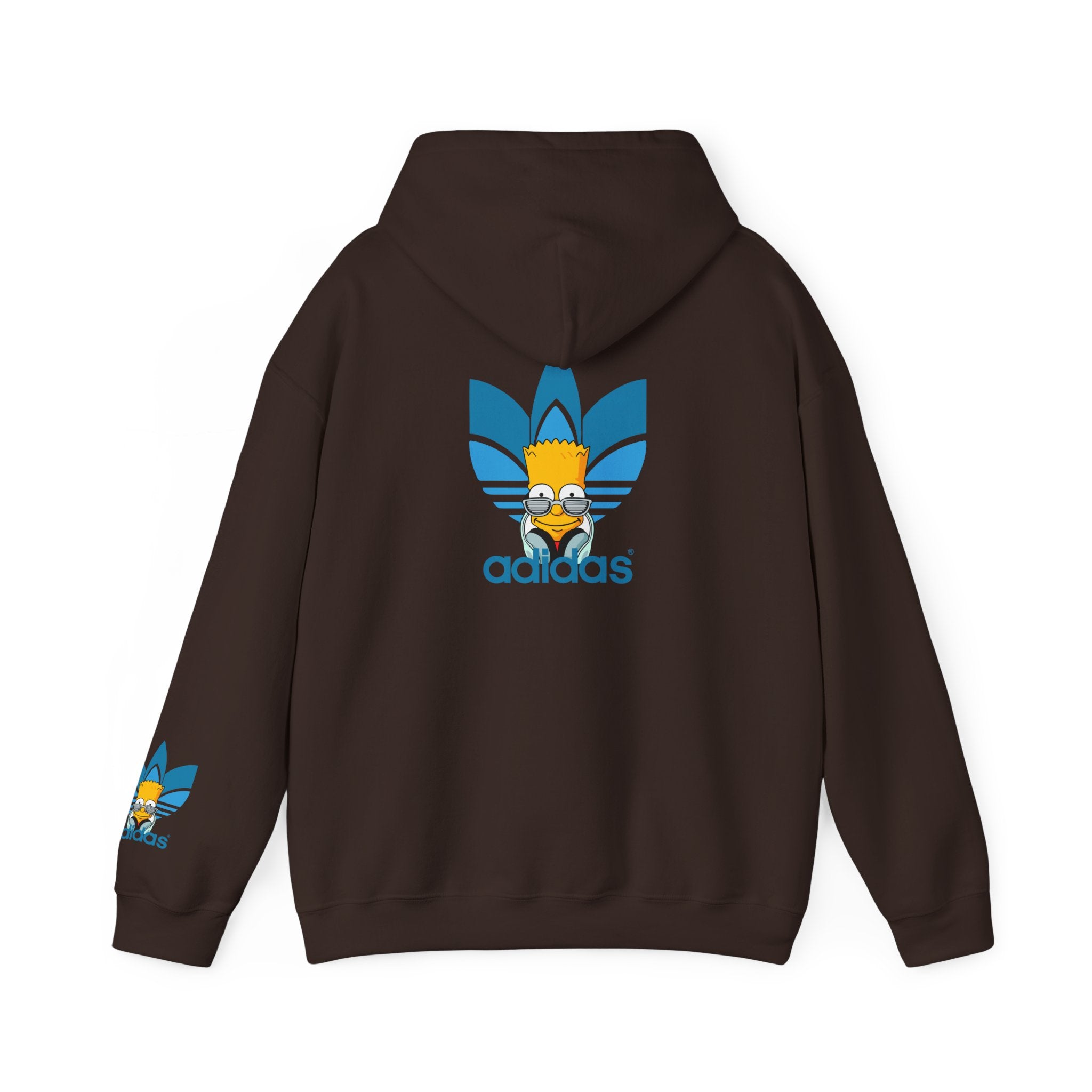 Hoodie — Retro Blue Trefoil Cartoon Logo Hoodie