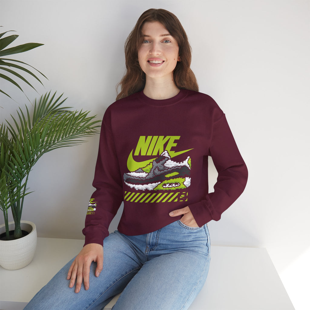 Nike Graphic Crewneck Sweatshirt — Retro Sneaker Logo Pullover