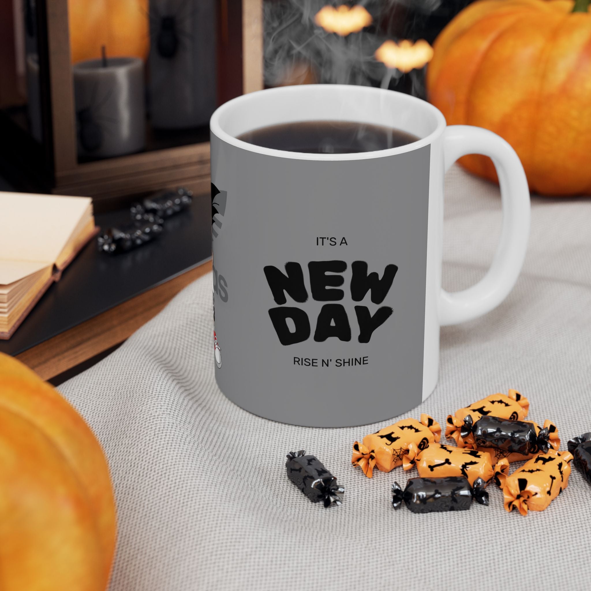 Anime Sneakerhead Mug — Cute Boy with Shoe Boxes, Retro Streetwear Coffee Cup (11oz/15oz)