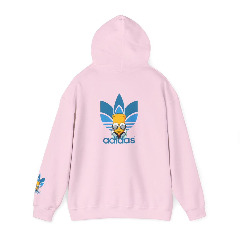 Hoodie — Retro Blue Trefoil Cartoon Logo Hoodie