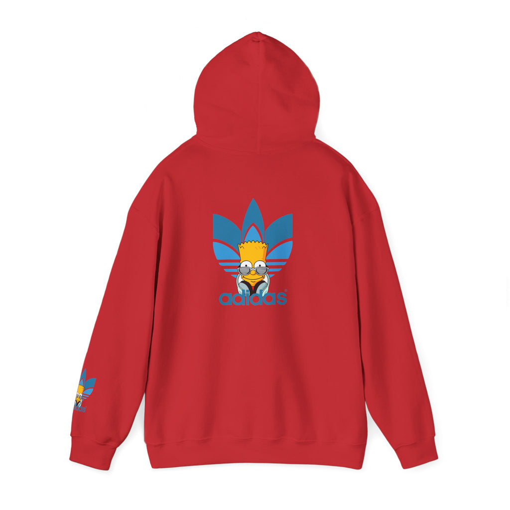 Hoodie — Retro Blue Trefoil Cartoon Logo Hoodie