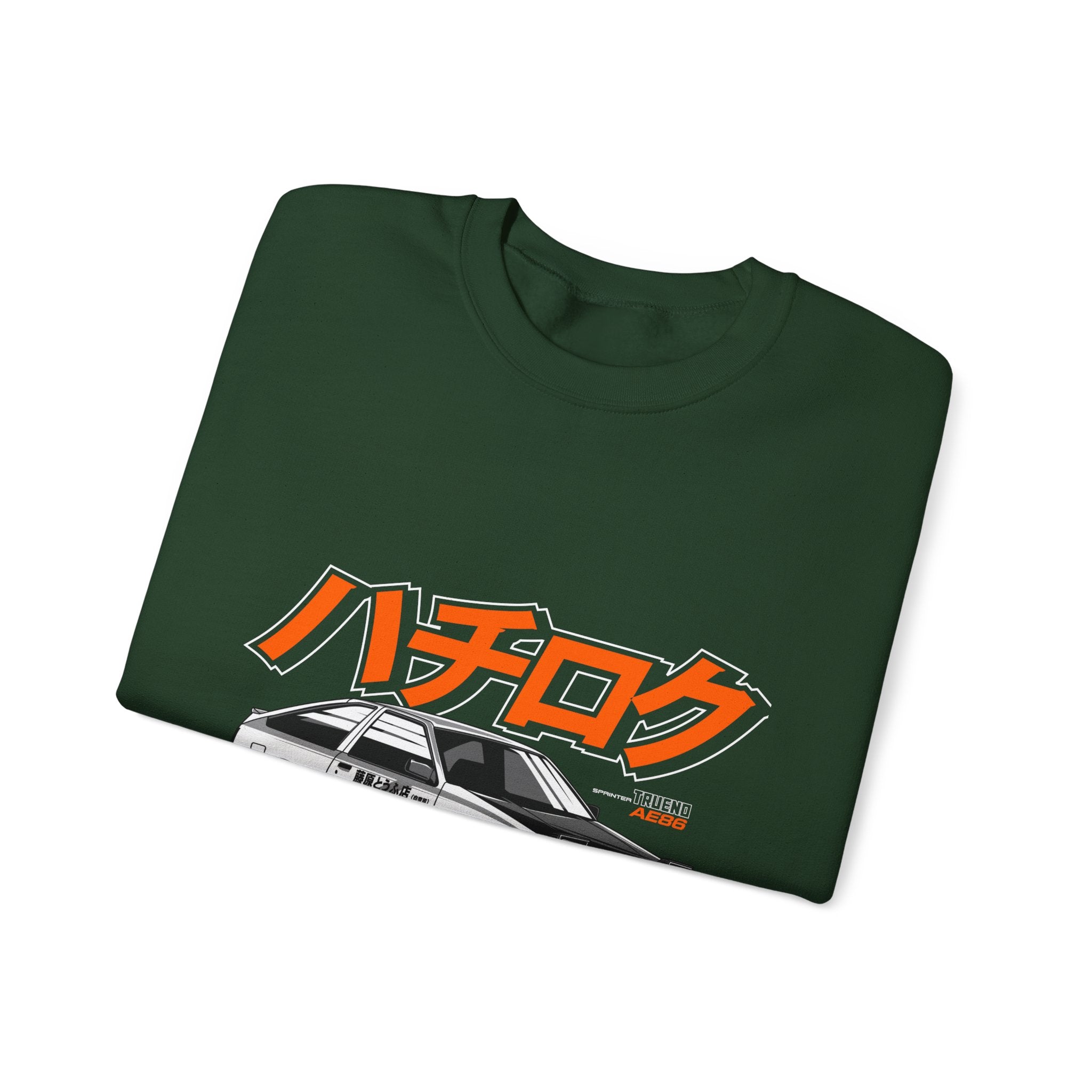 Hachiroku AE86 Car Crewneck Sweatshirt — JDM Drift Classic