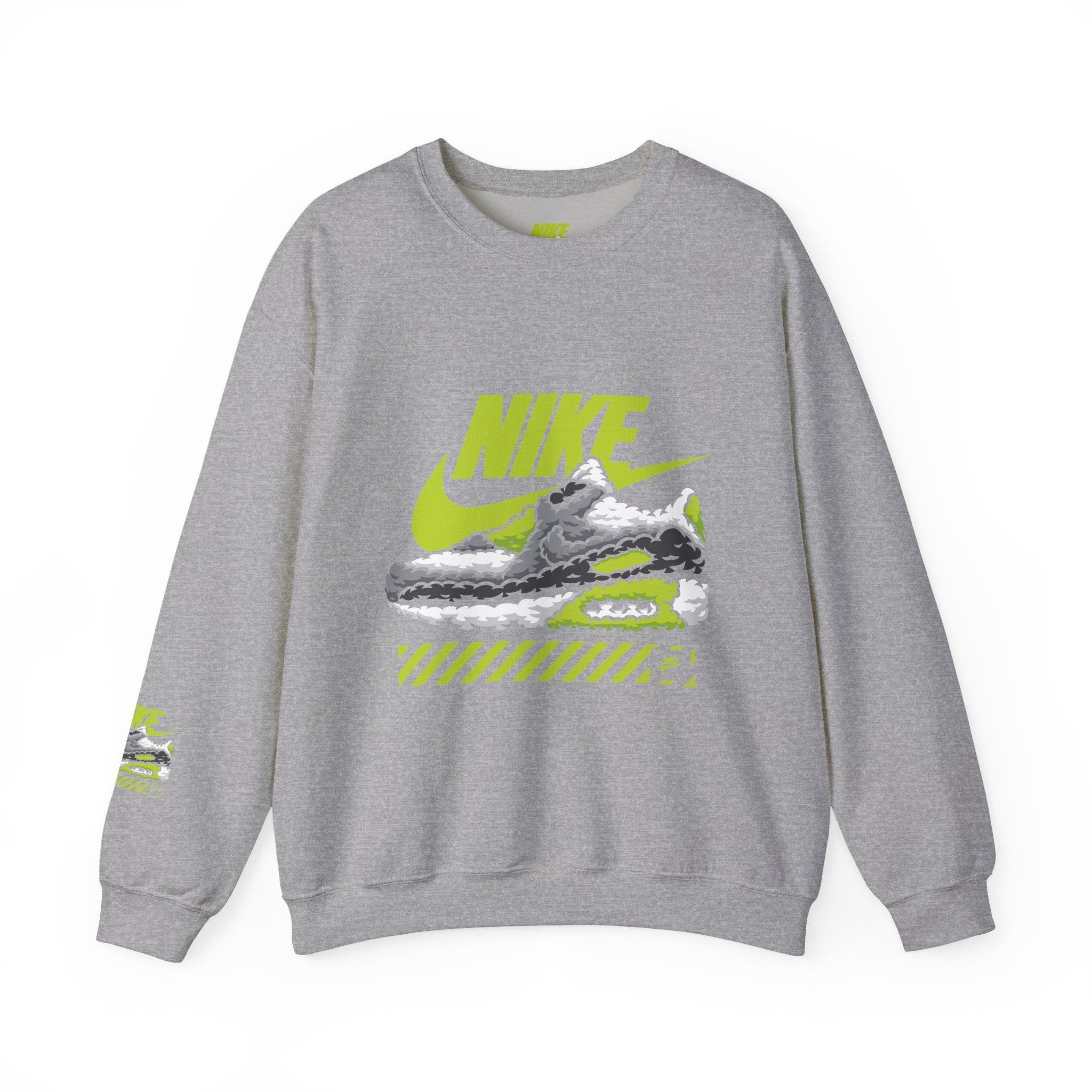 Nike Graphic Crewneck Sweatshirt — Retro Sneaker Logo Pullover