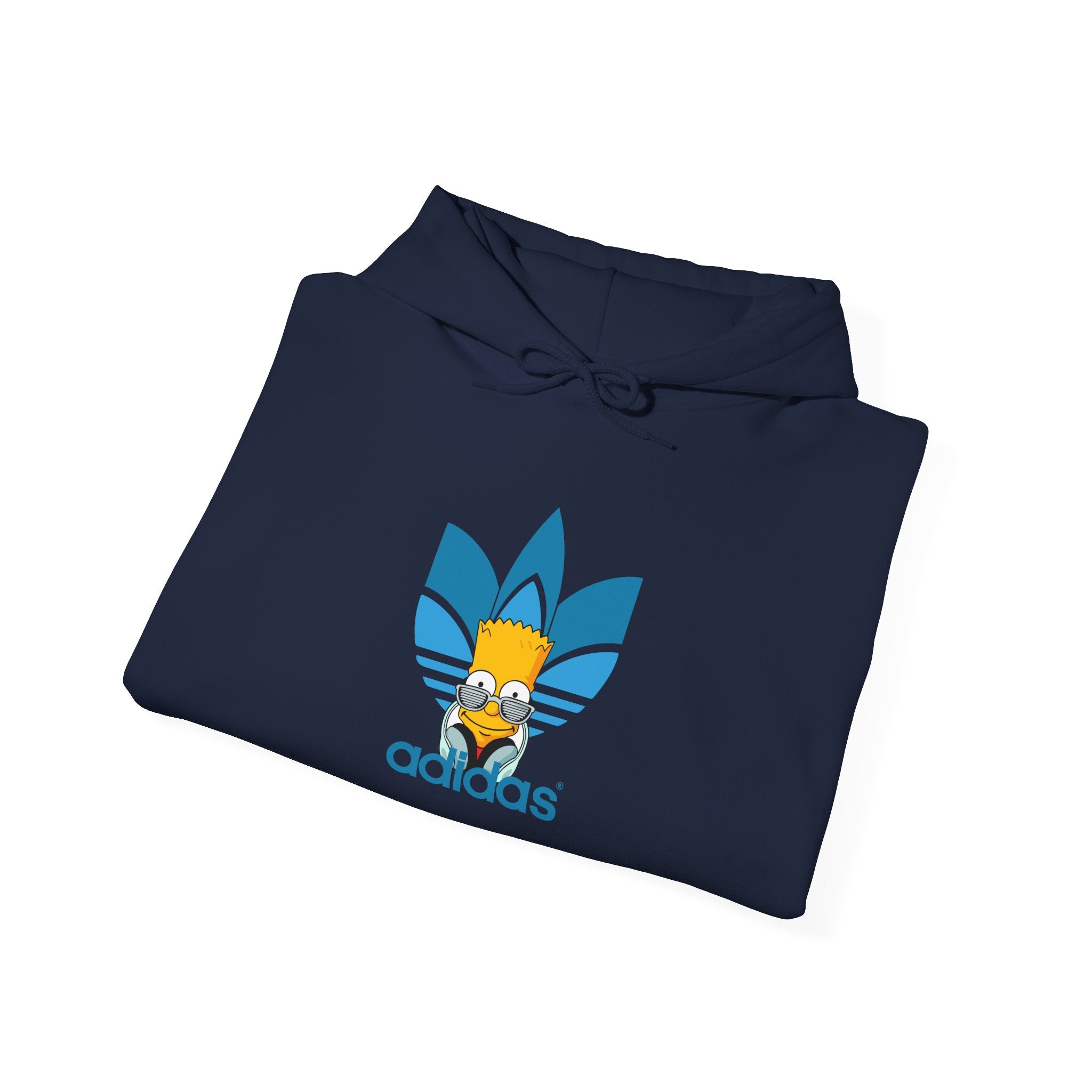 Hoodie — Retro Blue Trefoil Cartoon Logo Hoodie
