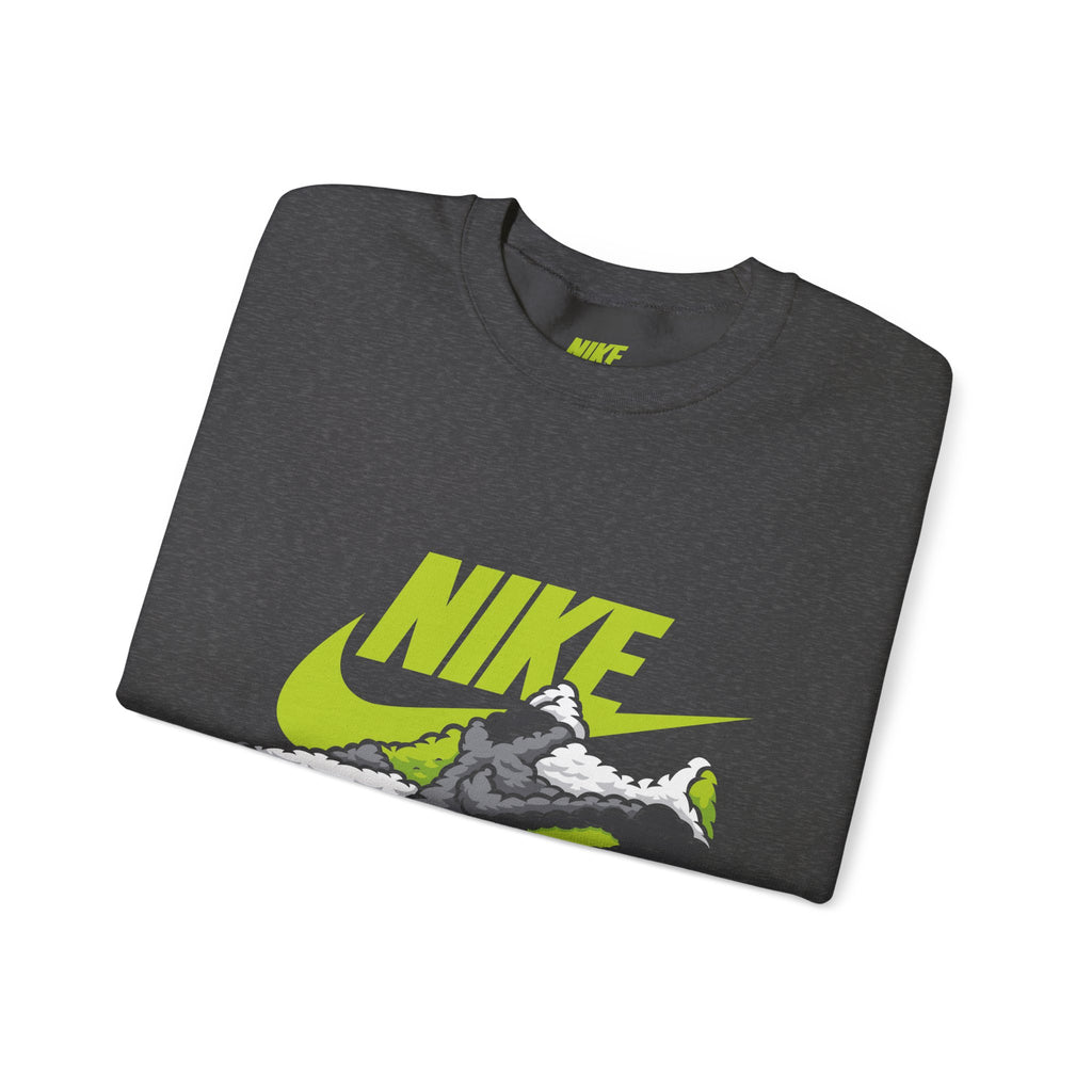 Nike Graphic Crewneck Sweatshirt — Retro Sneaker Logo Pullover