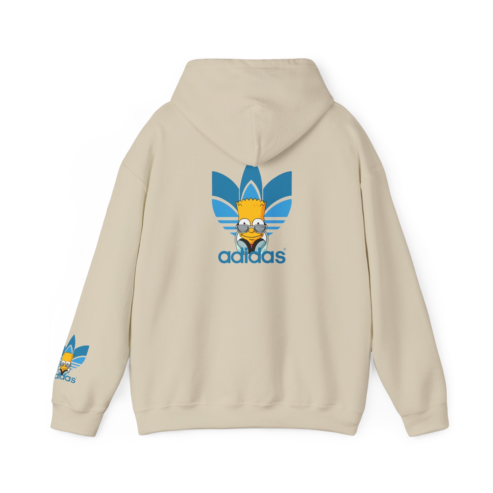Hoodie — Retro Blue Trefoil Cartoon Logo Hoodie