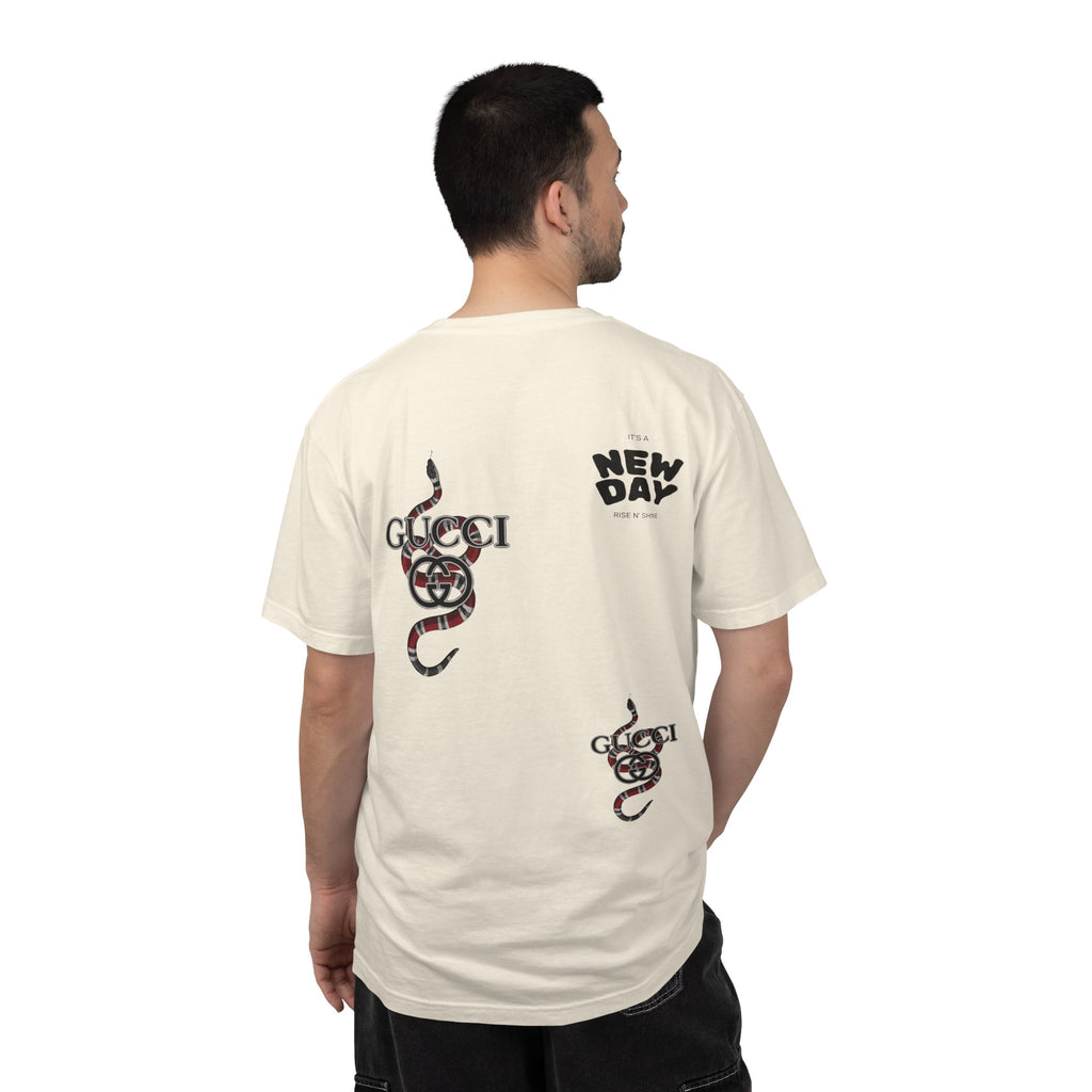 Graphic T-Shirt — Snake Logo Tee ("New Day")