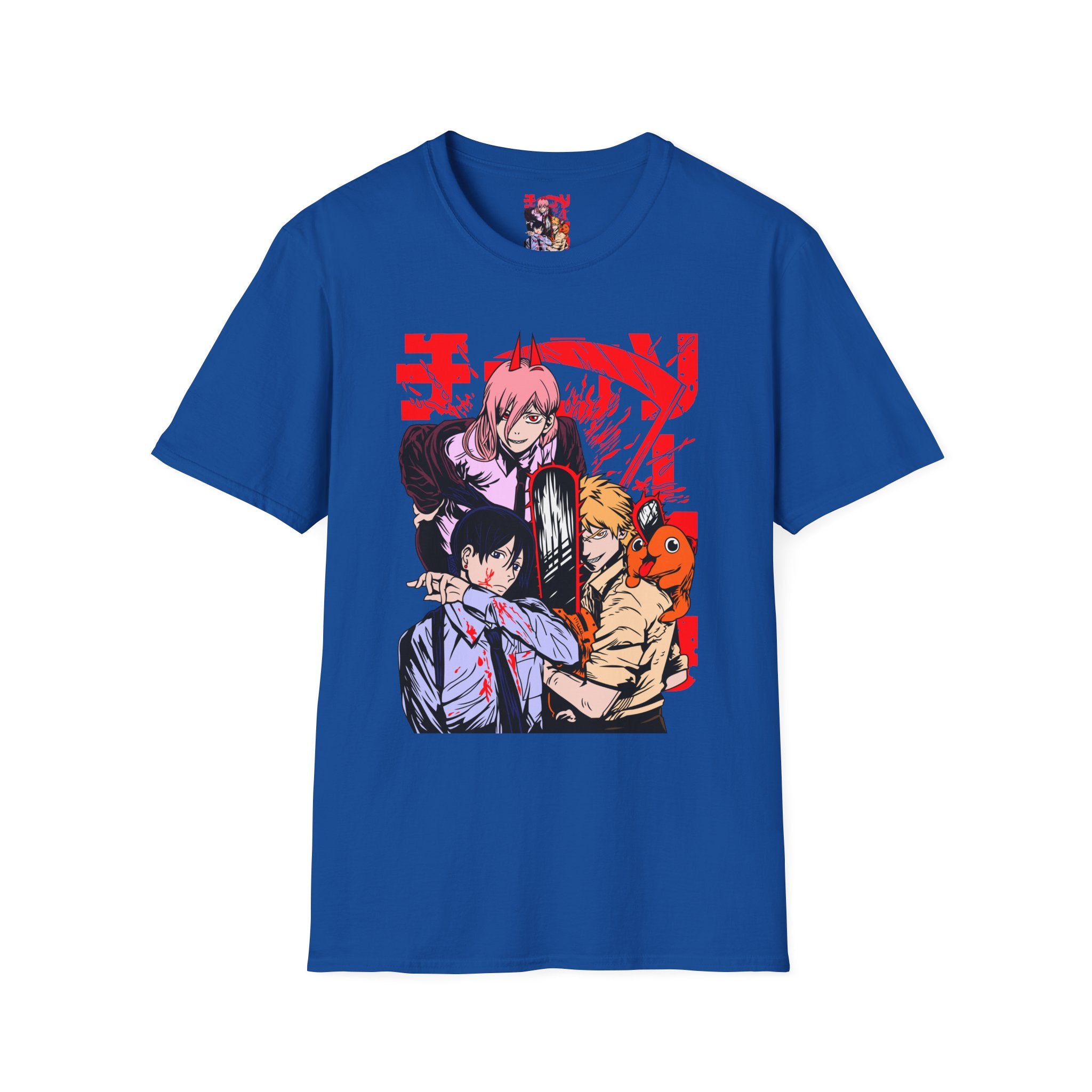Anime Character Group T-Shirt — Devil Hunter Squad Graphic Tee