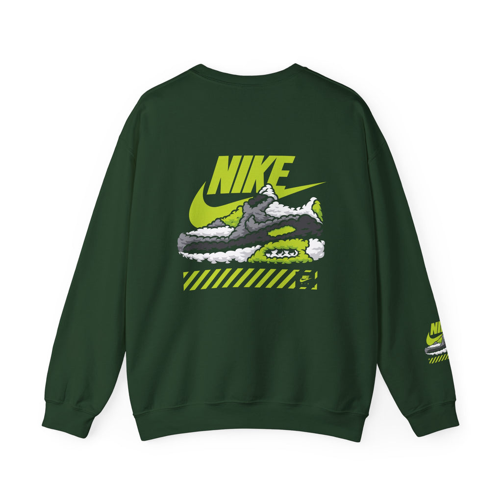 Nike Graphic Crewneck Sweatshirt — Retro Sneaker Logo Pullover