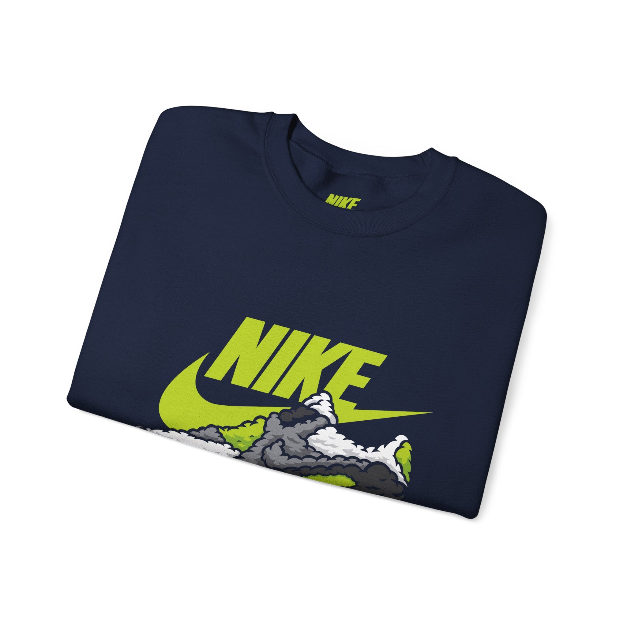 Nike Graphic Crewneck Sweatshirt — Retro Sneaker Logo Pullover