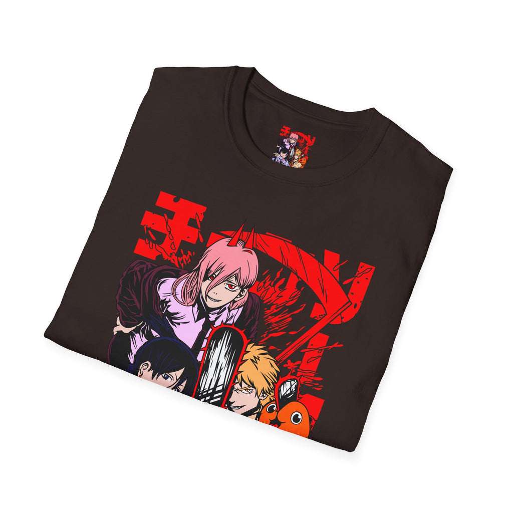 Anime Character Group T-Shirt — Devil Hunter Squad Graphic Tee