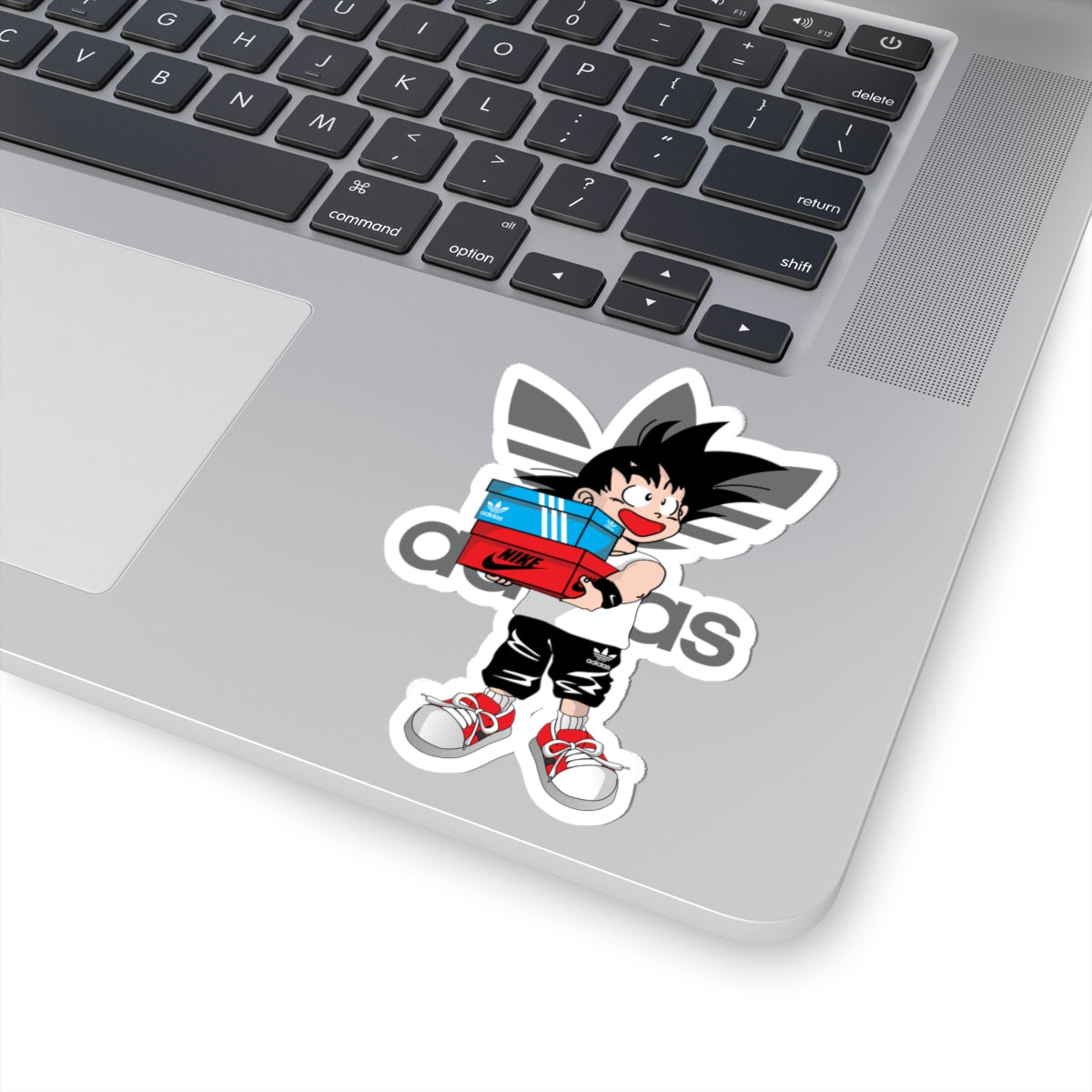 Retro Sneaker Kid Sticker — Kiss-Cut Fashion Sticker (Adidas/Nike Style)