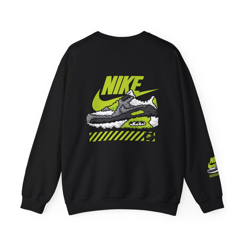 Nike Graphic Crewneck Sweatshirt — Retro Sneaker Logo Pullover