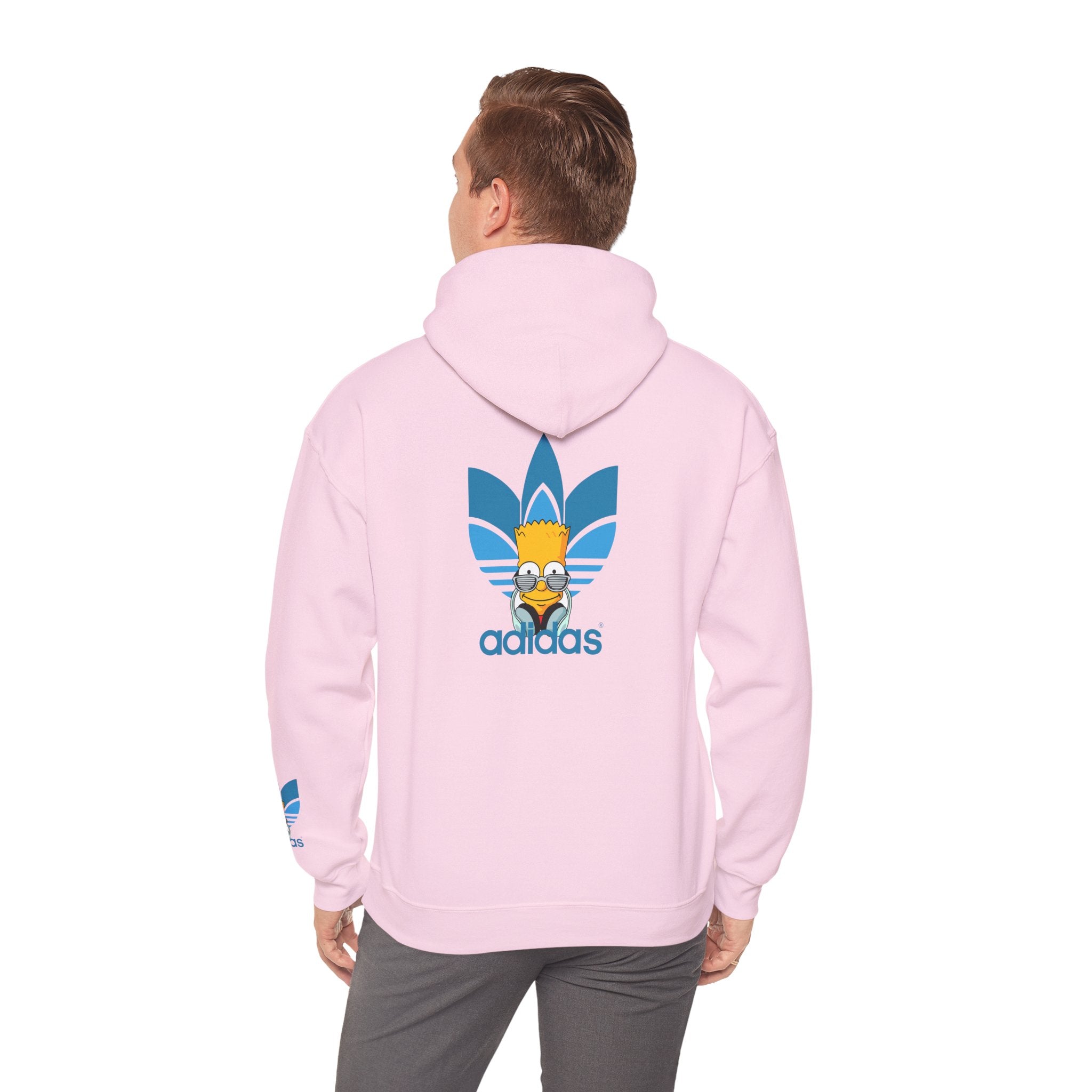 Hoodie — Retro Blue Trefoil Cartoon Logo Hoodie