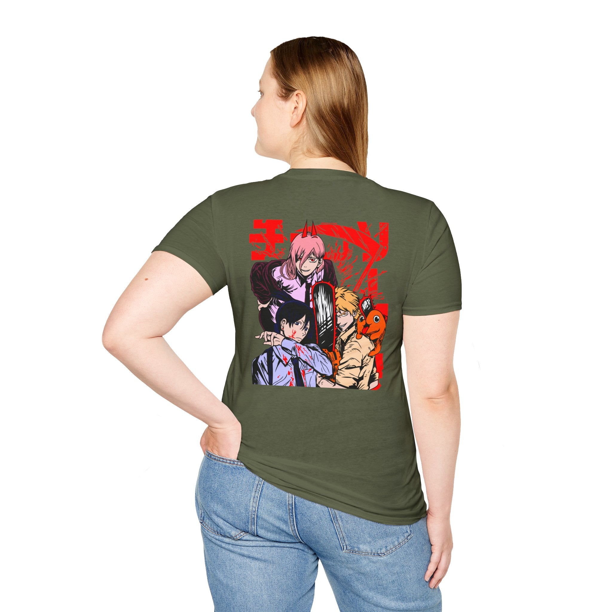 Anime Character Group T-Shirt — Devil Hunter Squad Graphic Tee