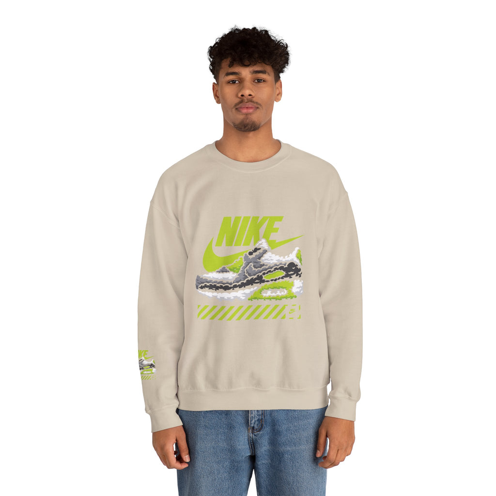 Nike Graphic Crewneck Sweatshirt — Retro Sneaker Logo Pullover