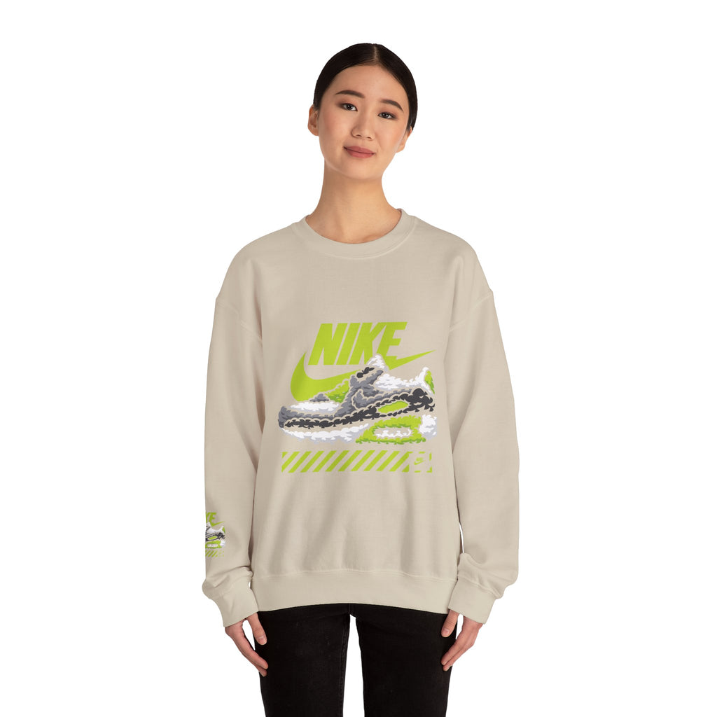 Nike Graphic Crewneck Sweatshirt — Retro Sneaker Logo Pullover