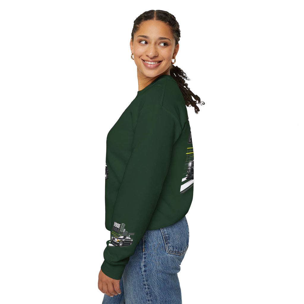 190E Evo II Crewneck Sweatshirt — Classic Mercedes 190E Car Graphic