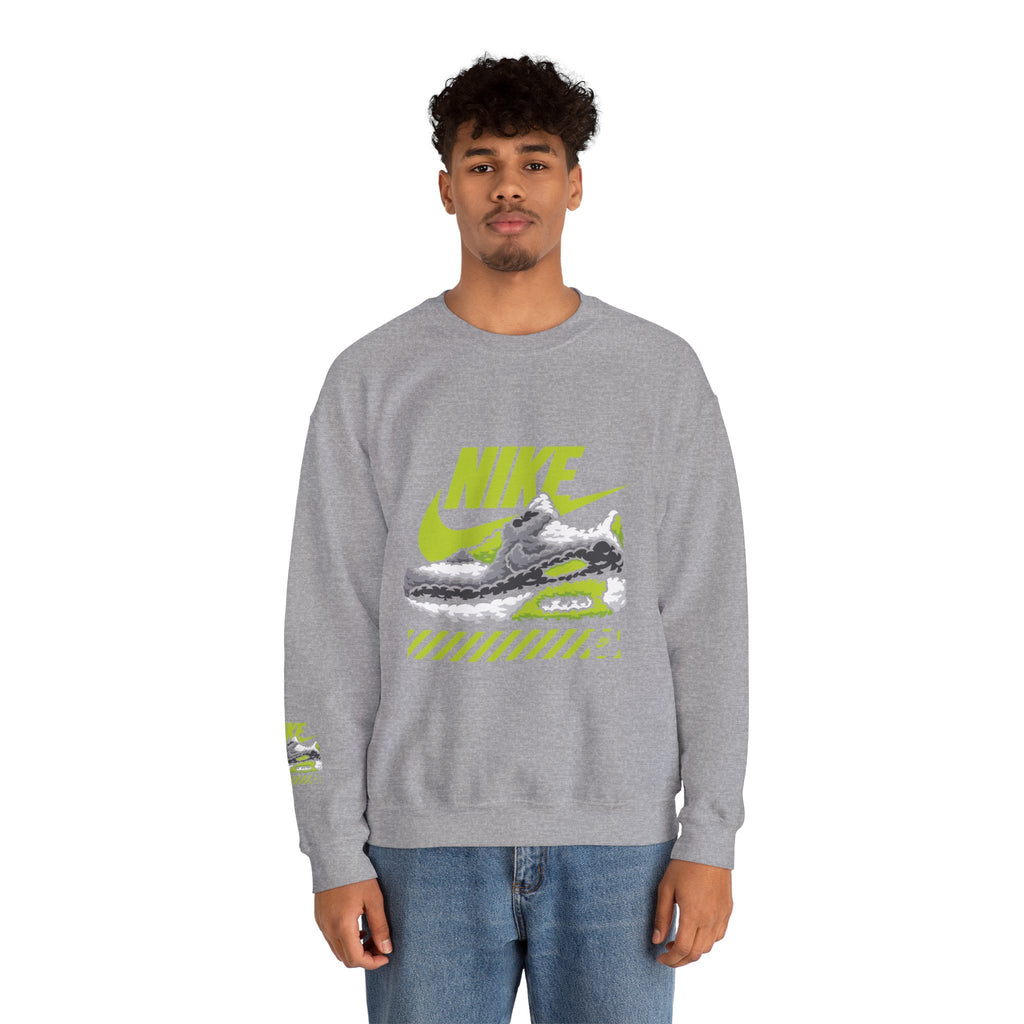 Nike Graphic Crewneck Sweatshirt — Retro Sneaker Logo Pullover