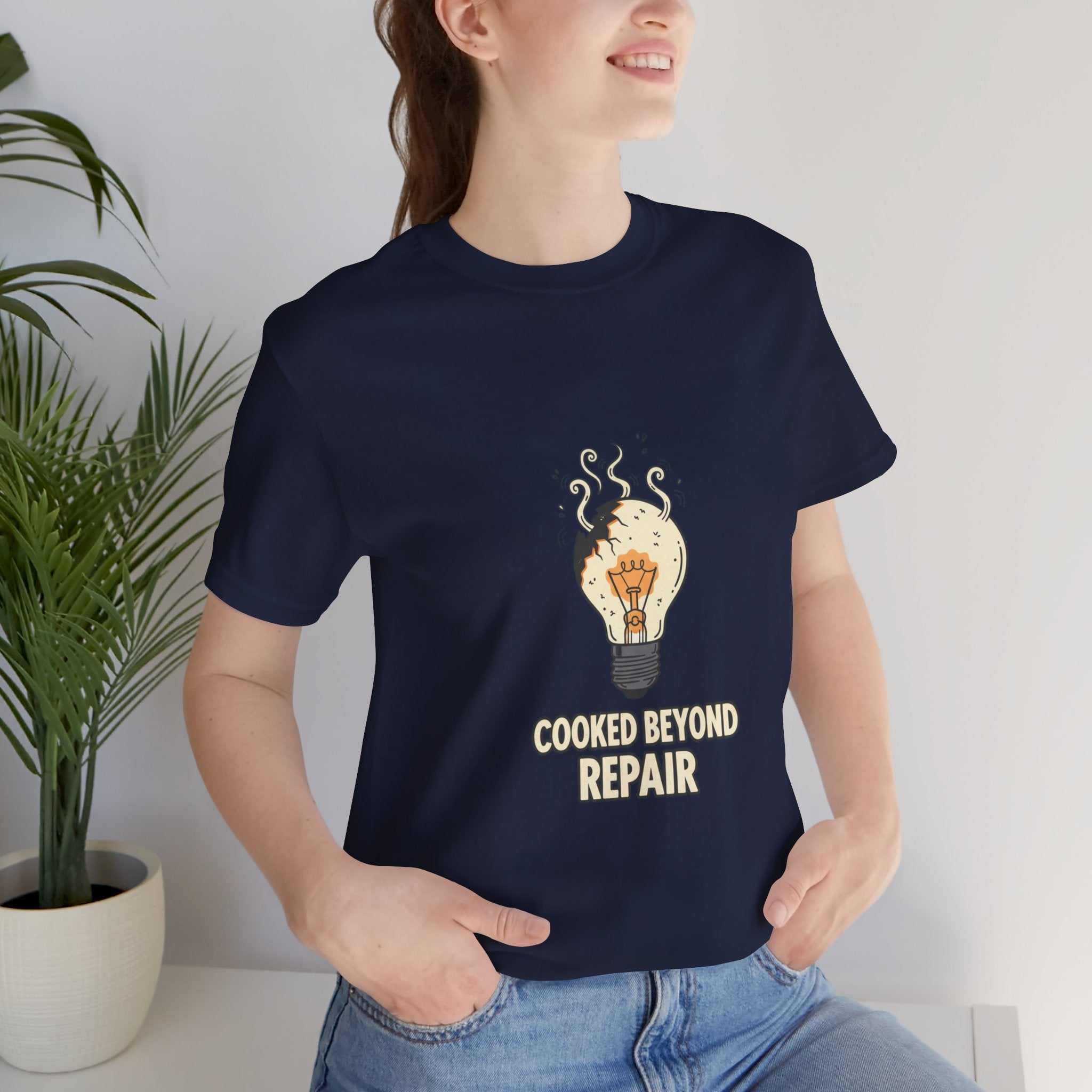Cooked Beyond Repair Tee | burnout snack, exhaustion meme