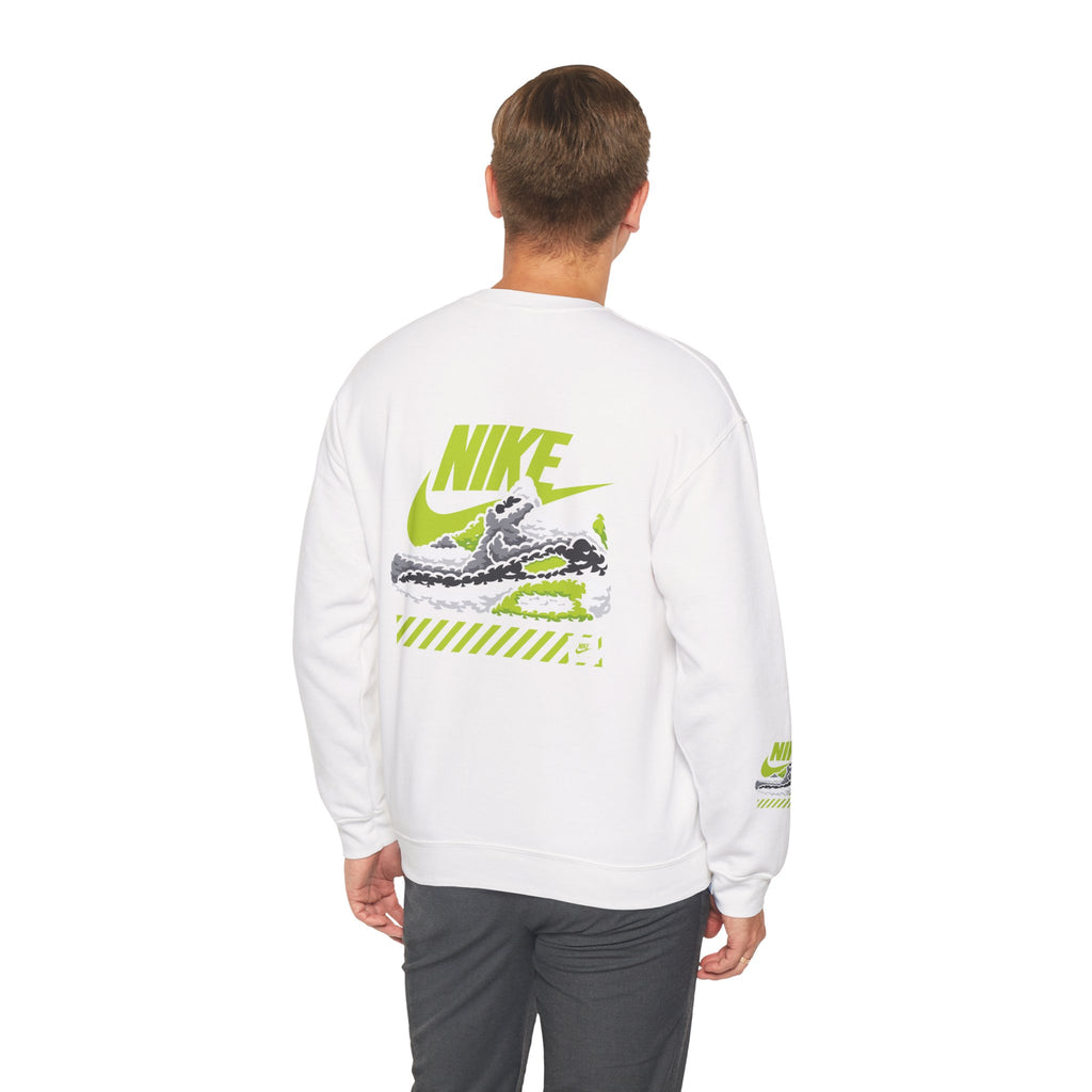 Nike Graphic Crewneck Sweatshirt — Retro Sneaker Logo Pullover