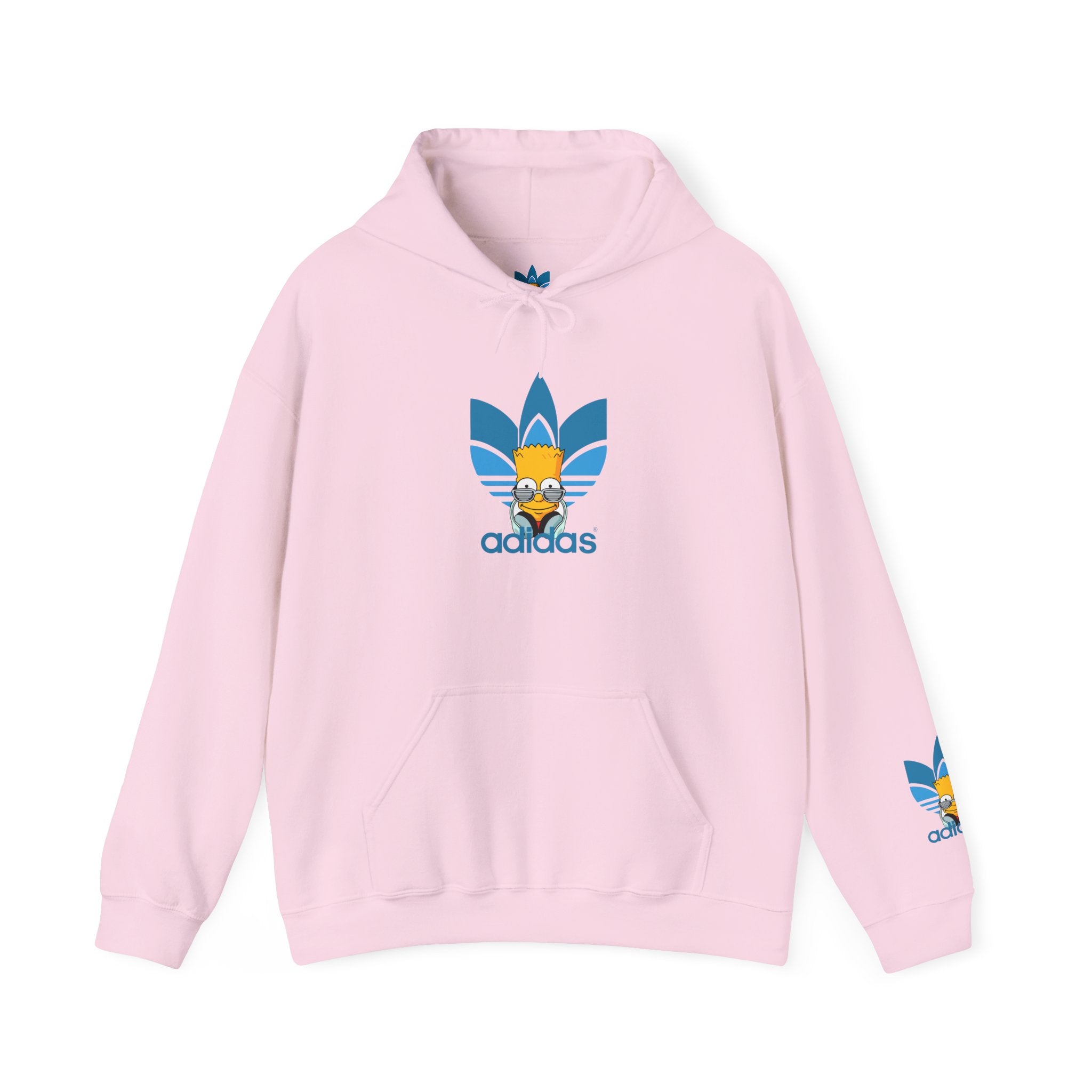 Hoodie — Retro Blue Trefoil Cartoon Logo Hoodie