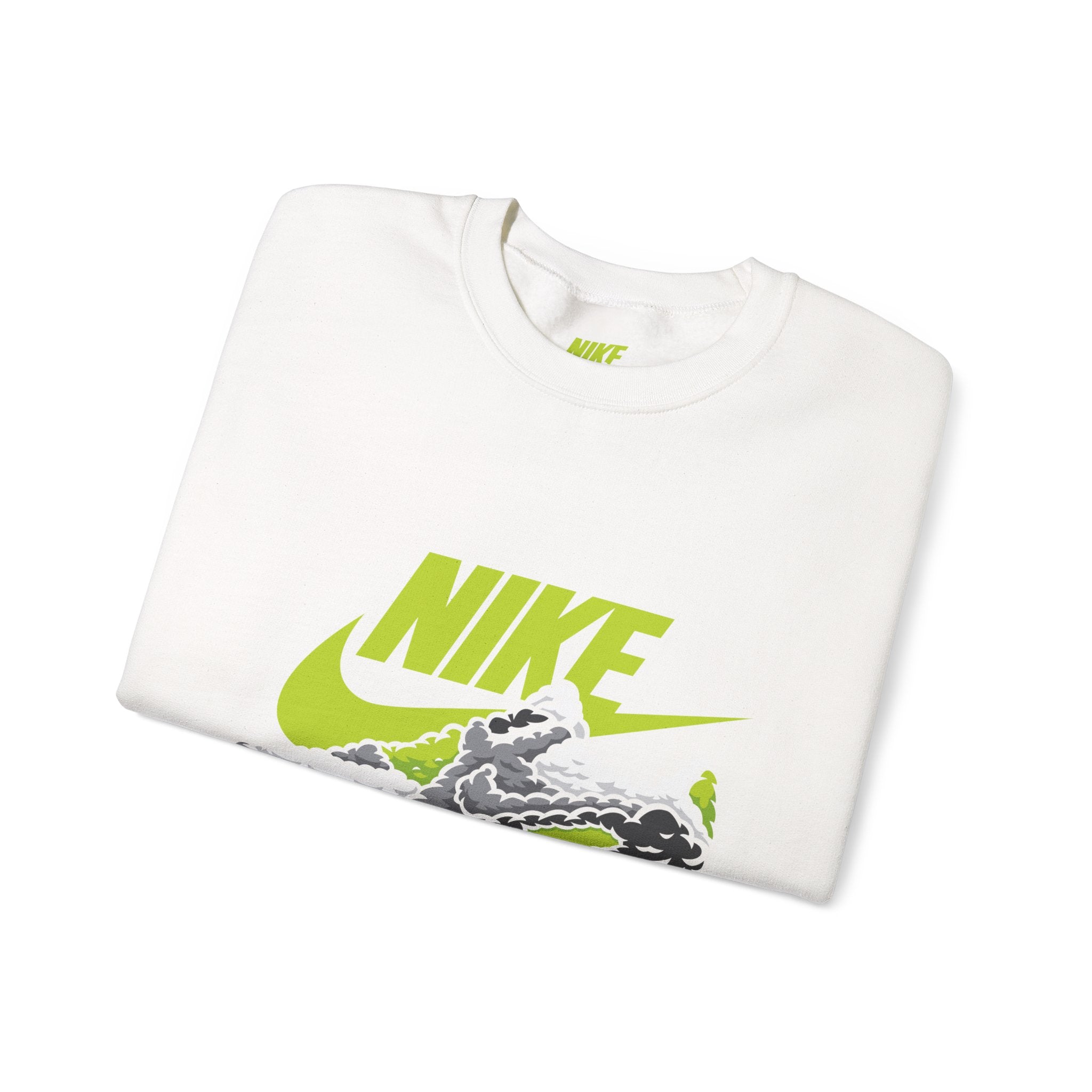 Nike Graphic Crewneck Sweatshirt — Retro Sneaker Logo Pullover