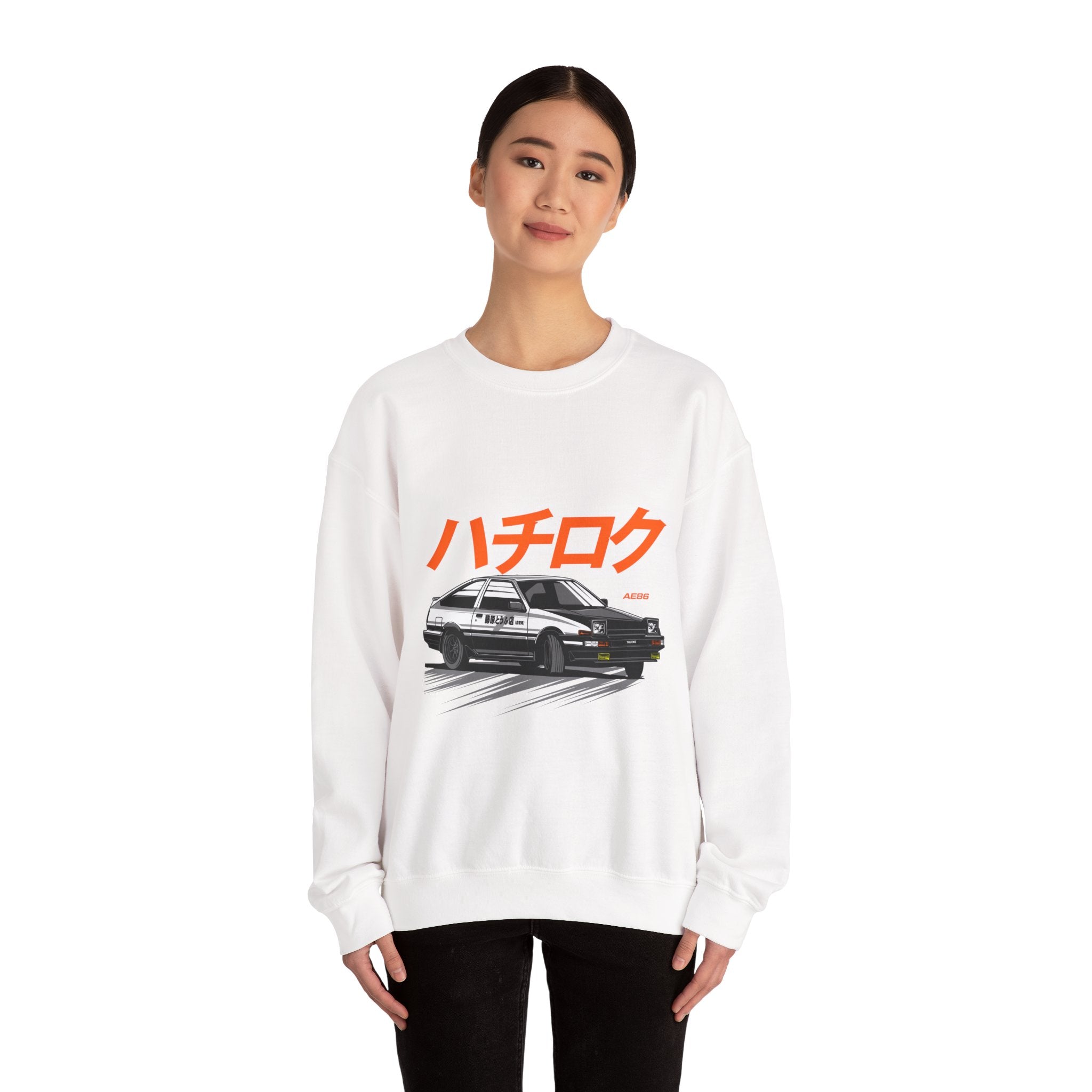 Hachiroku AE86 Car Crewneck Sweatshirt — JDM Drift Classic