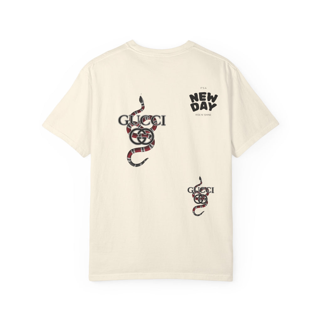 Graphic T-Shirt — Snake Logo Tee ("New Day")