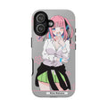 Anime Girl Phone Case — Pink Haired Schoolgirl "Nino Nakano" Cute Otaku Protective Case