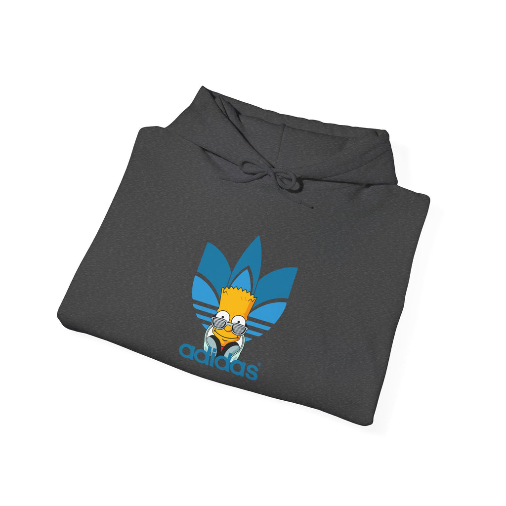Hoodie — Retro Blue Trefoil Cartoon Logo Hoodie