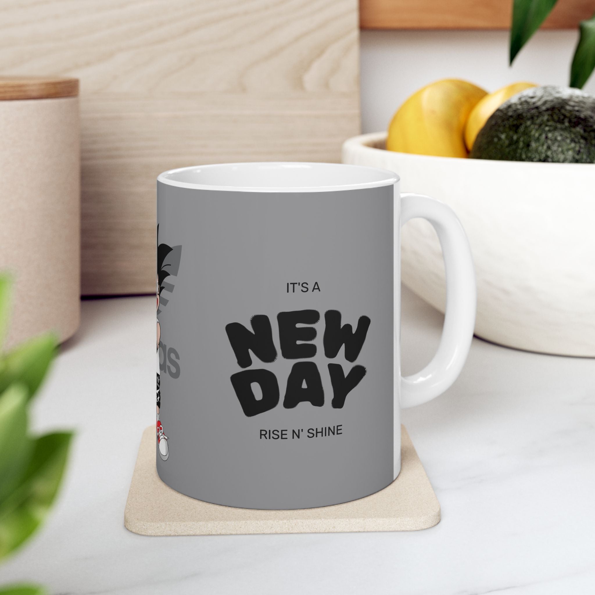 Anime Sneakerhead Mug — Cute Boy with Shoe Boxes, Retro Streetwear Coffee Cup (11oz/15oz)