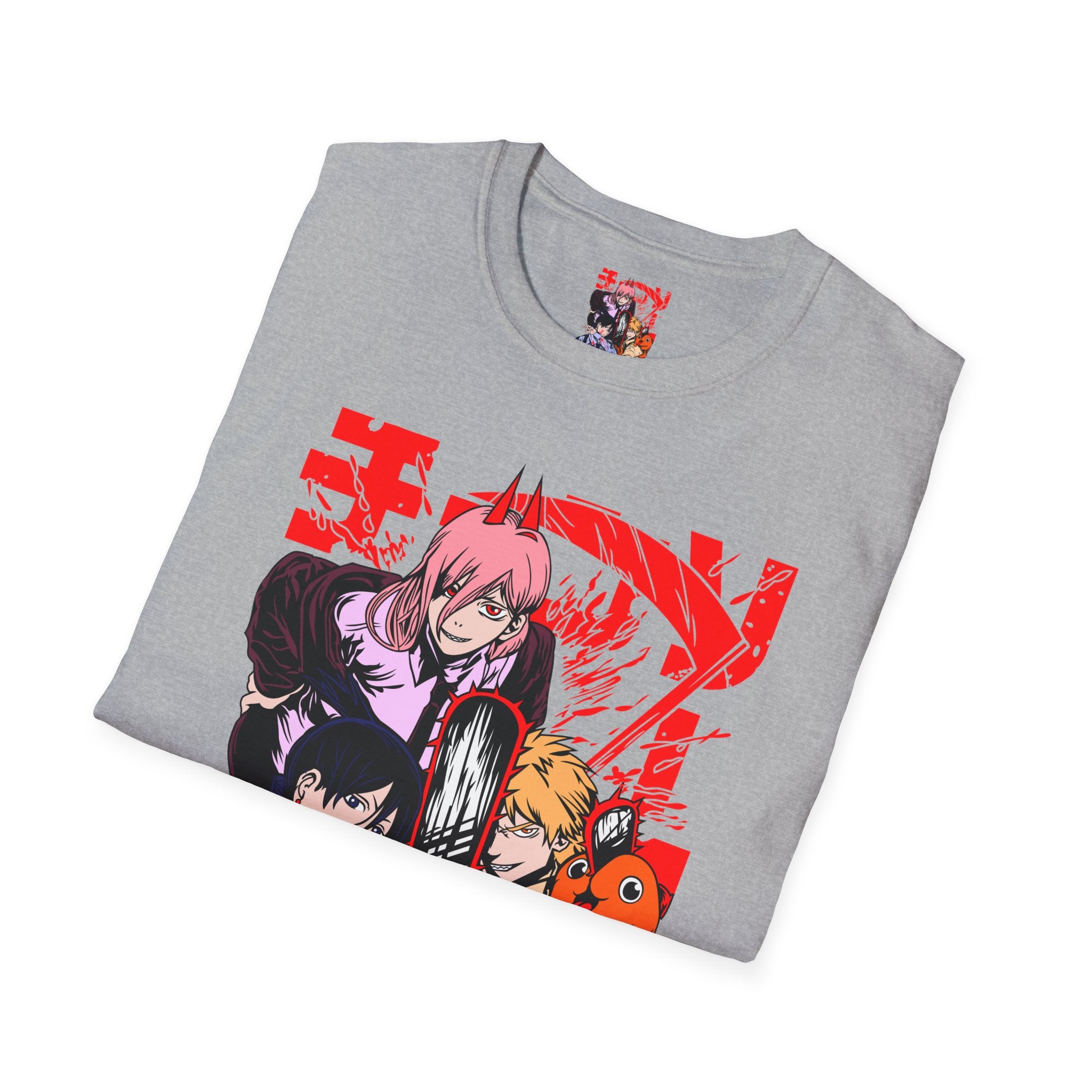 Anime Character Group T-Shirt — Devil Hunter Squad Graphic Tee