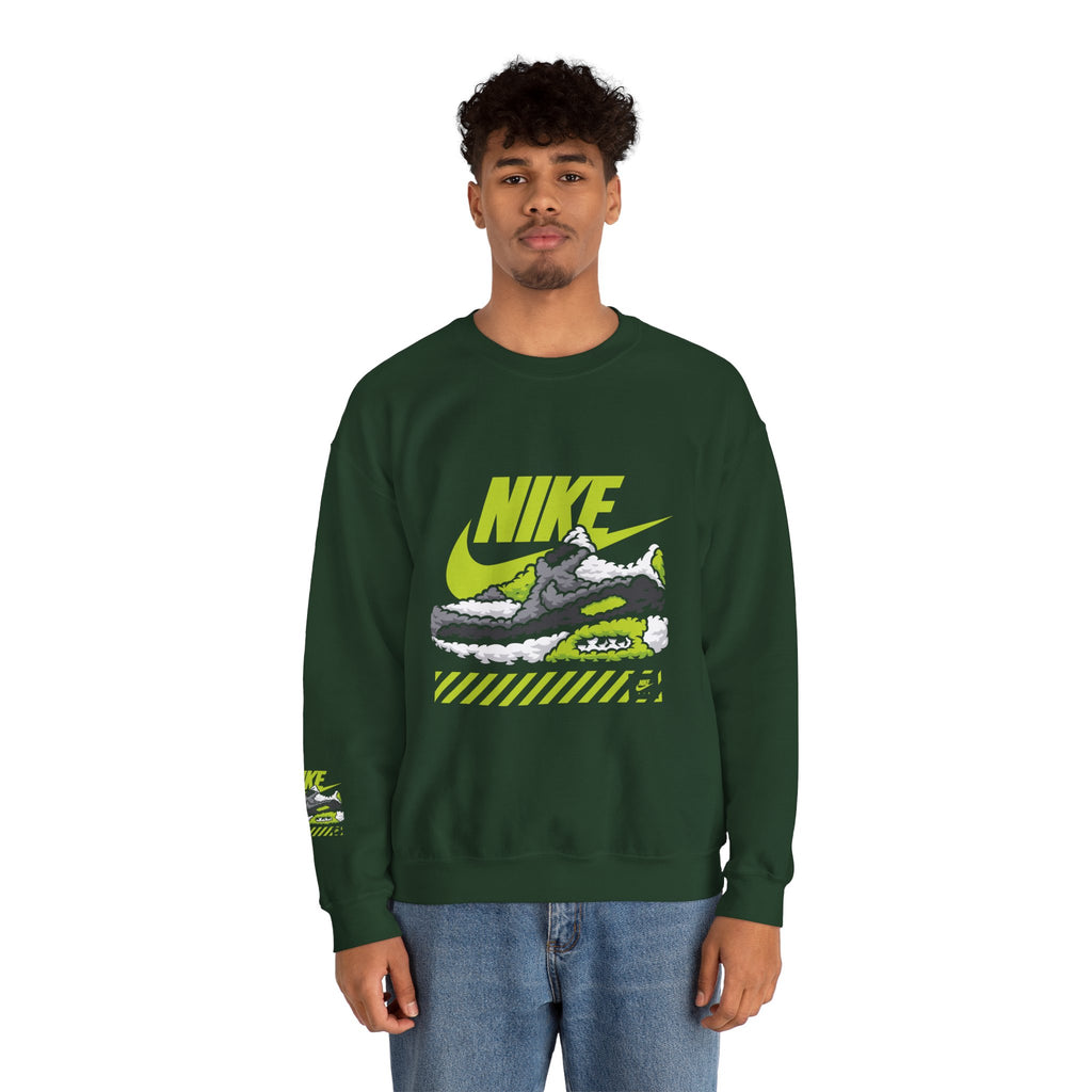 Nike Graphic Crewneck Sweatshirt — Retro Sneaker Logo Pullover
